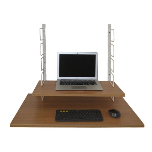 Fitizen Rack Black & Urban Teak Standing Desk