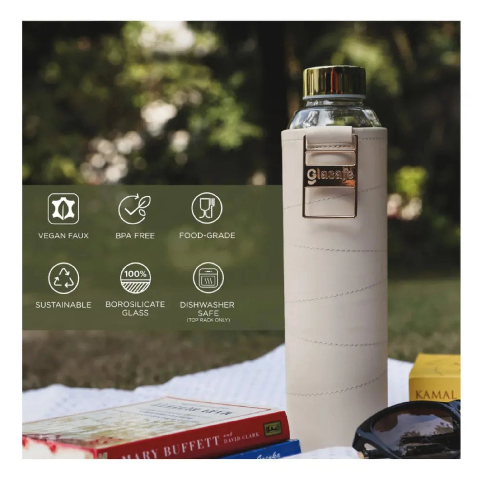 Glasafe 750 ml leather bottel vega sip 750 ML