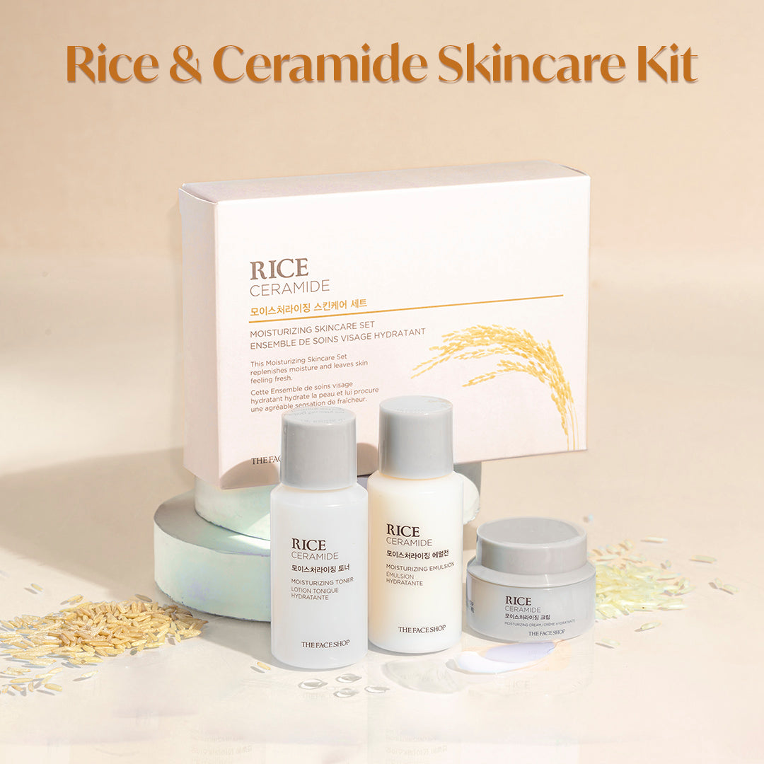 Rice & Ceramide Moisturizing Skincare kit