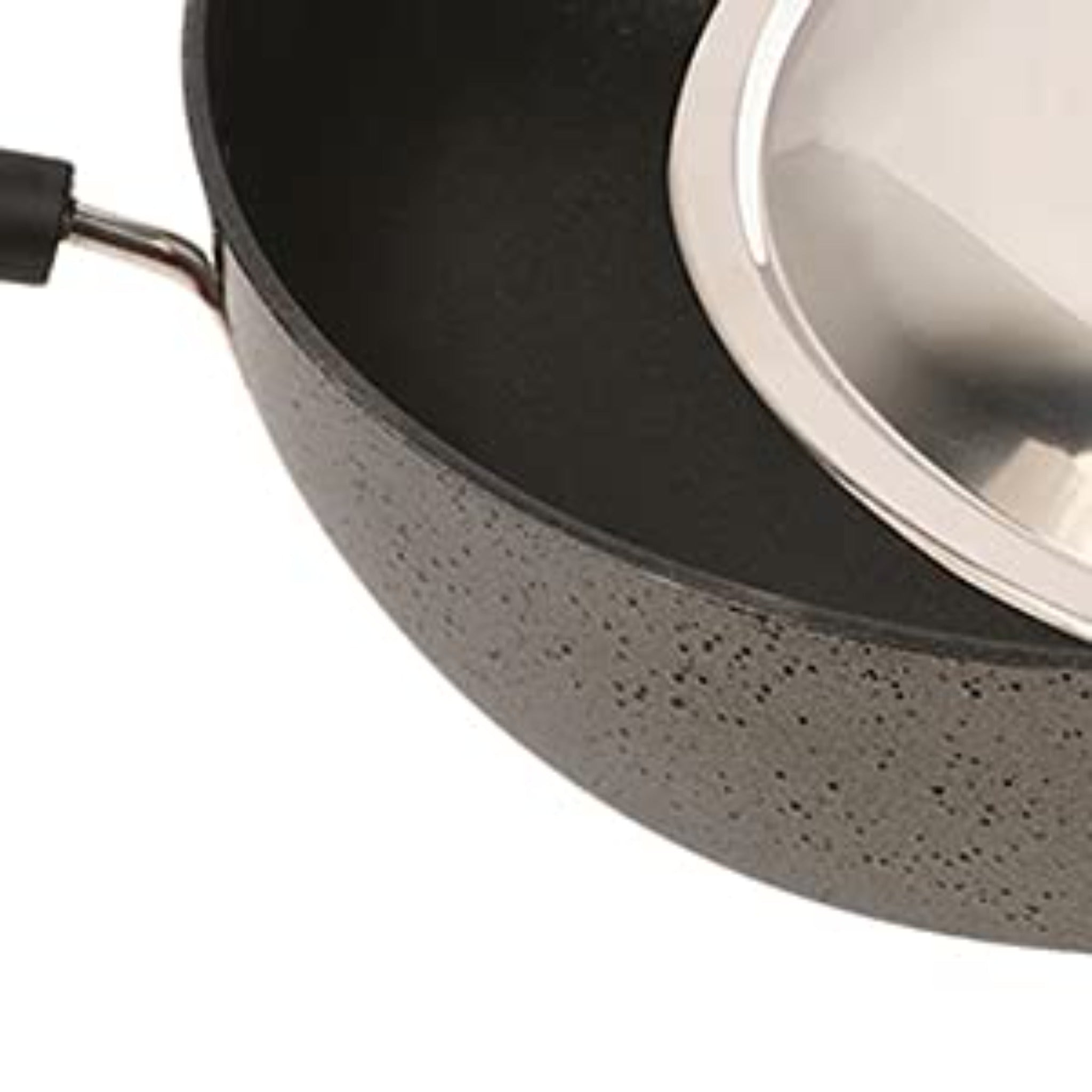 KANCHAN Deep Kadhai with SS Lid - 2.50 Ltr Non - Stick Cookwares