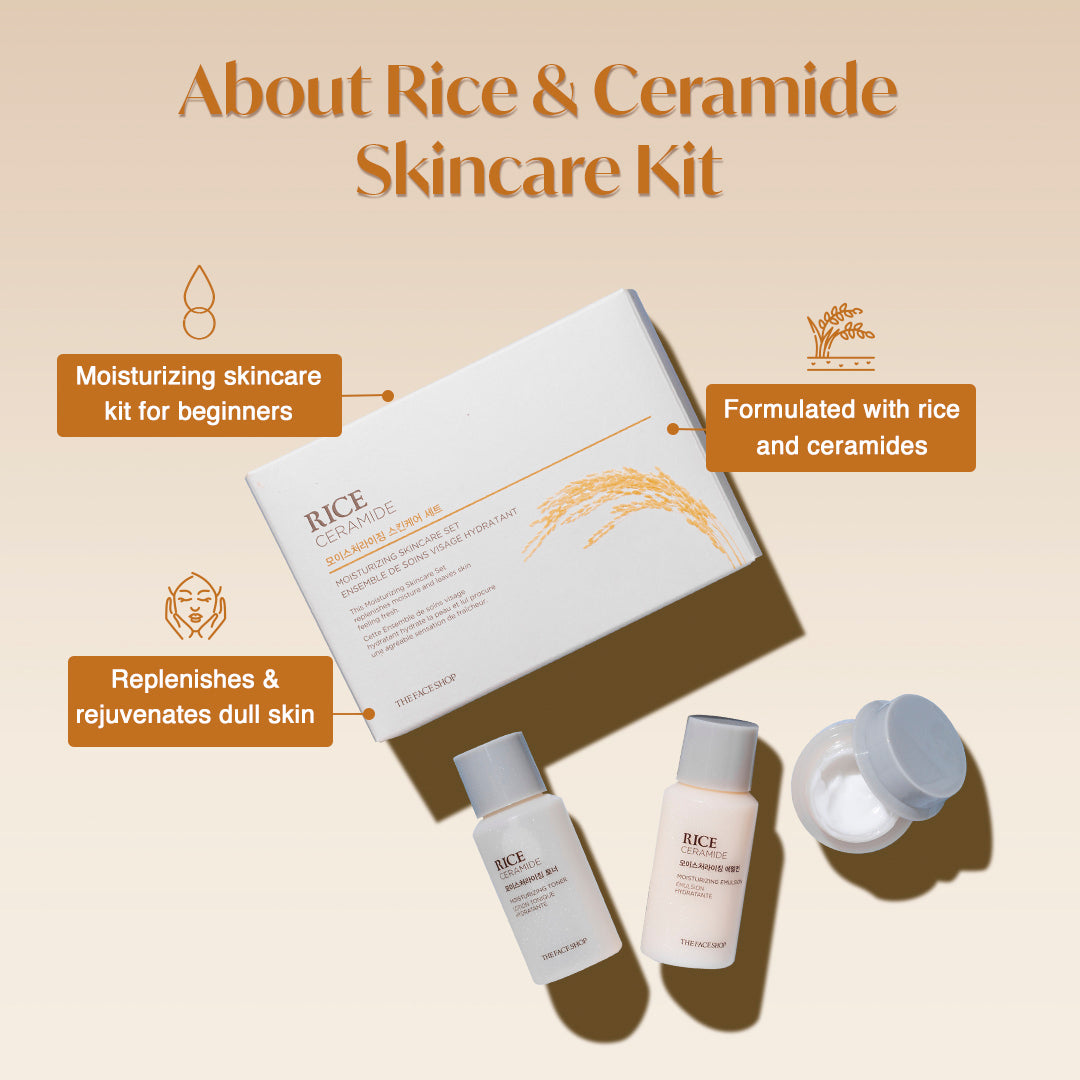 Rice & Ceramide Moisturizing Skincare kit