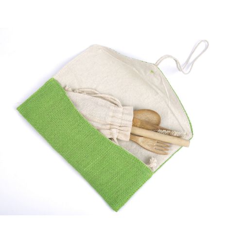 Reusable Cutlery With A Linen Pouch