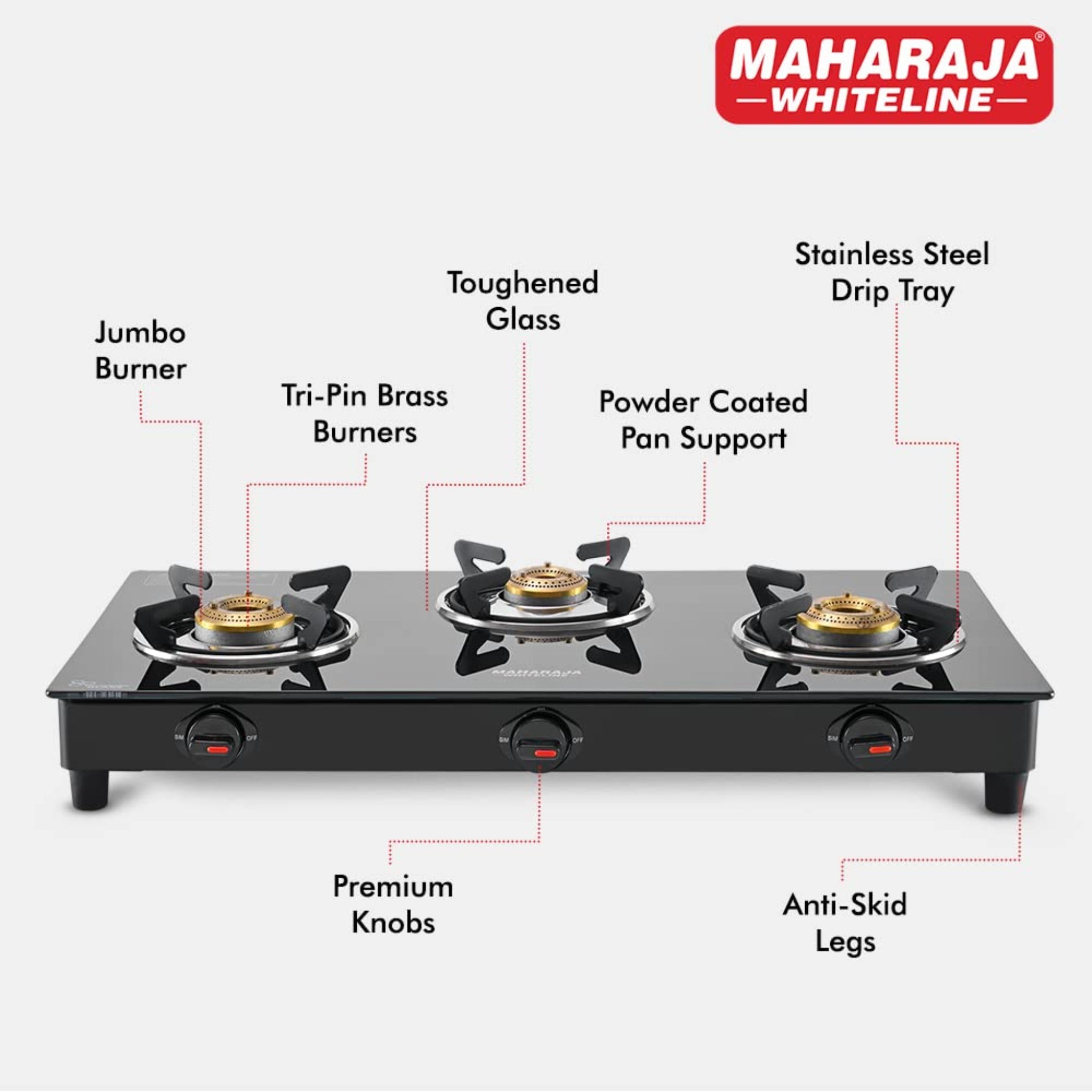 Maharaja Lpg 3 Burner Belenus Neo