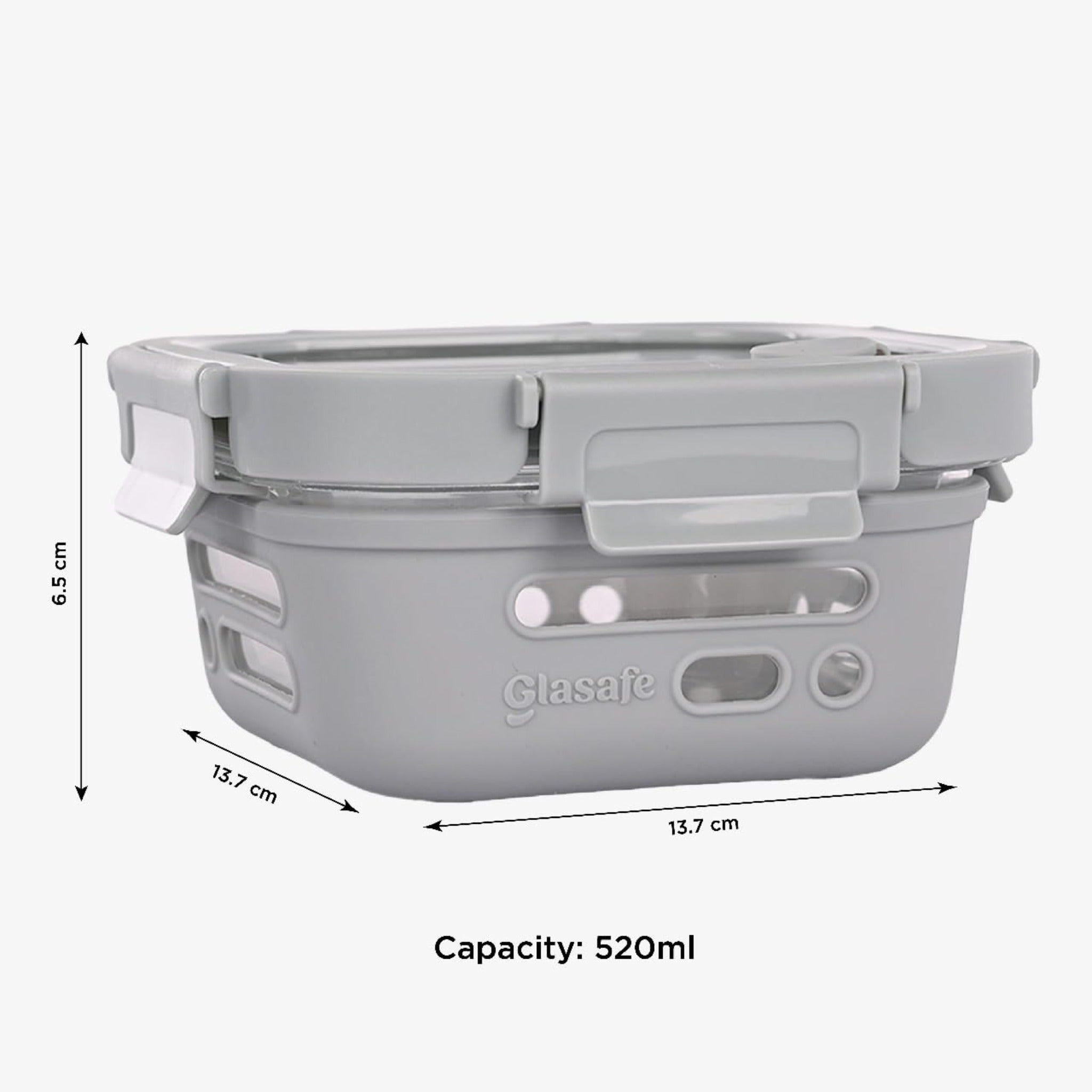 Glasafe TIFIN 520 ML