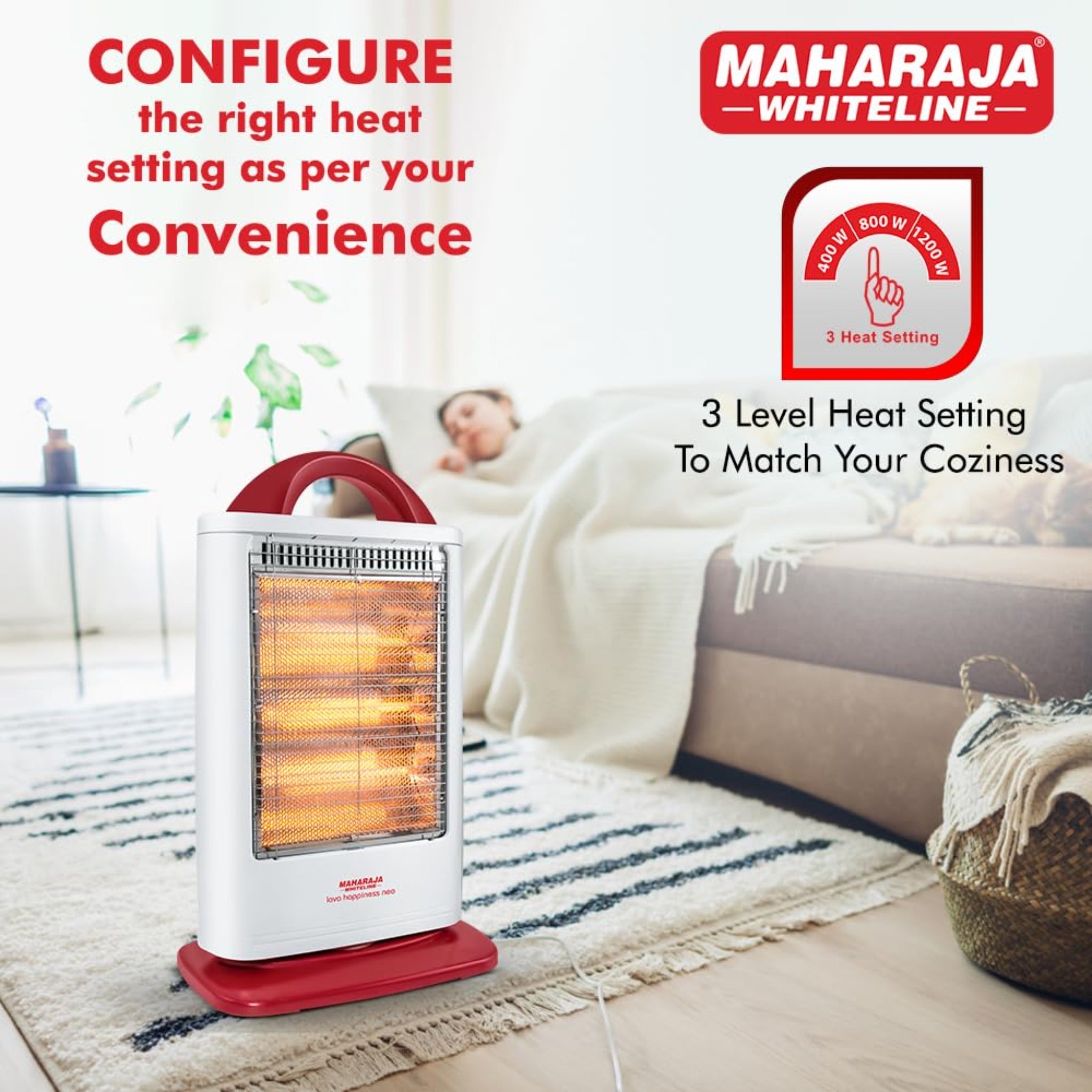 Maharaja Halogen Heater - Lava Happiness