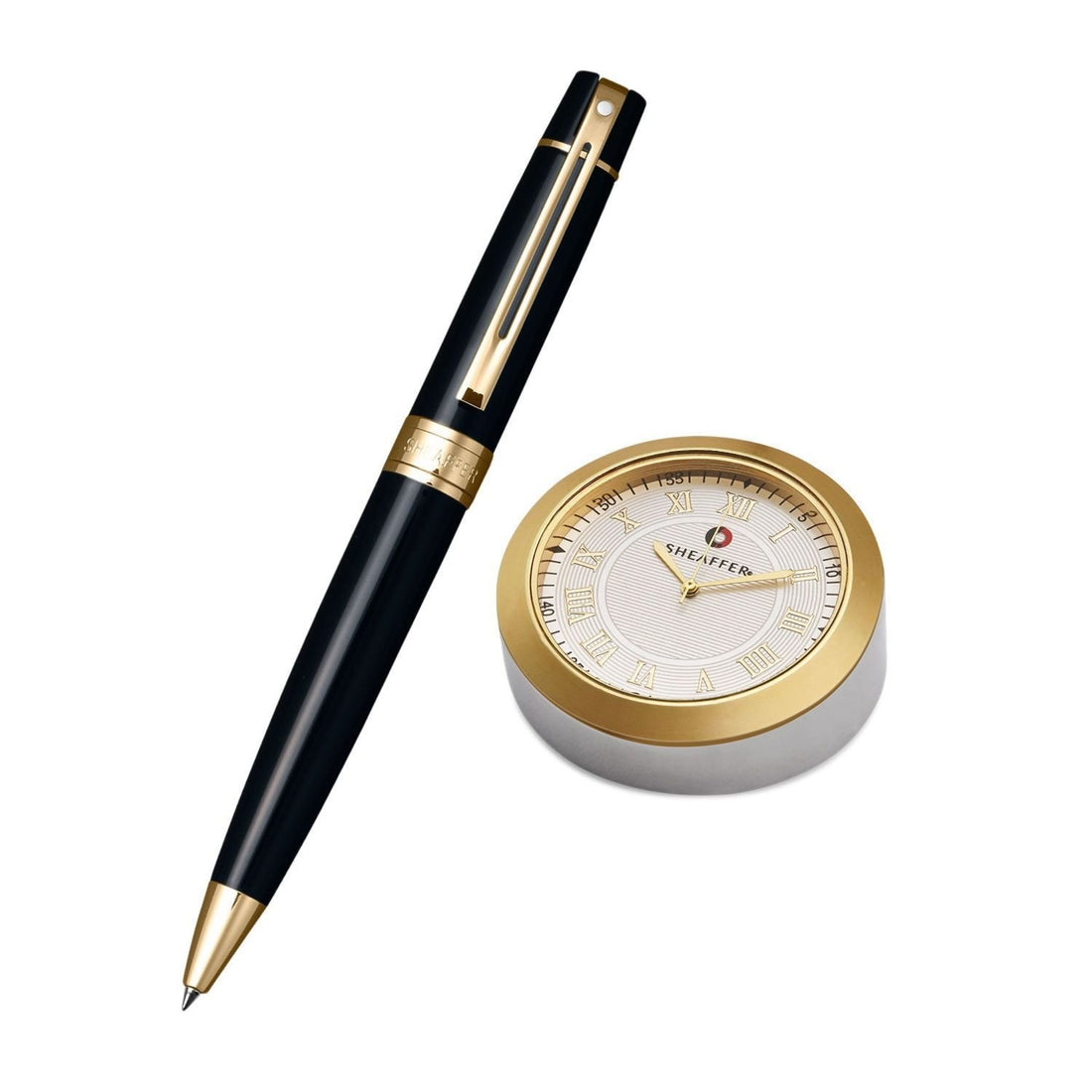 Sheaffer Table Clock With Pen
