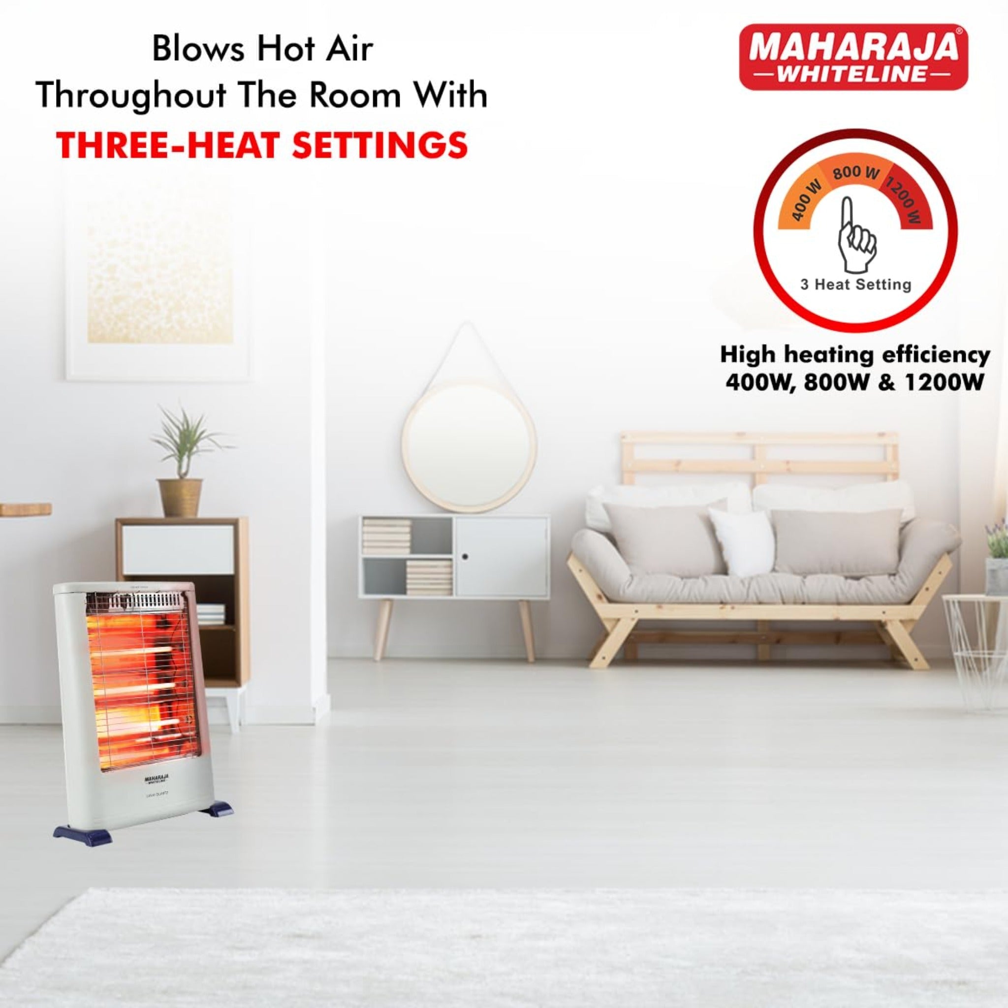 Maharaja Room Heater Lava Quartz