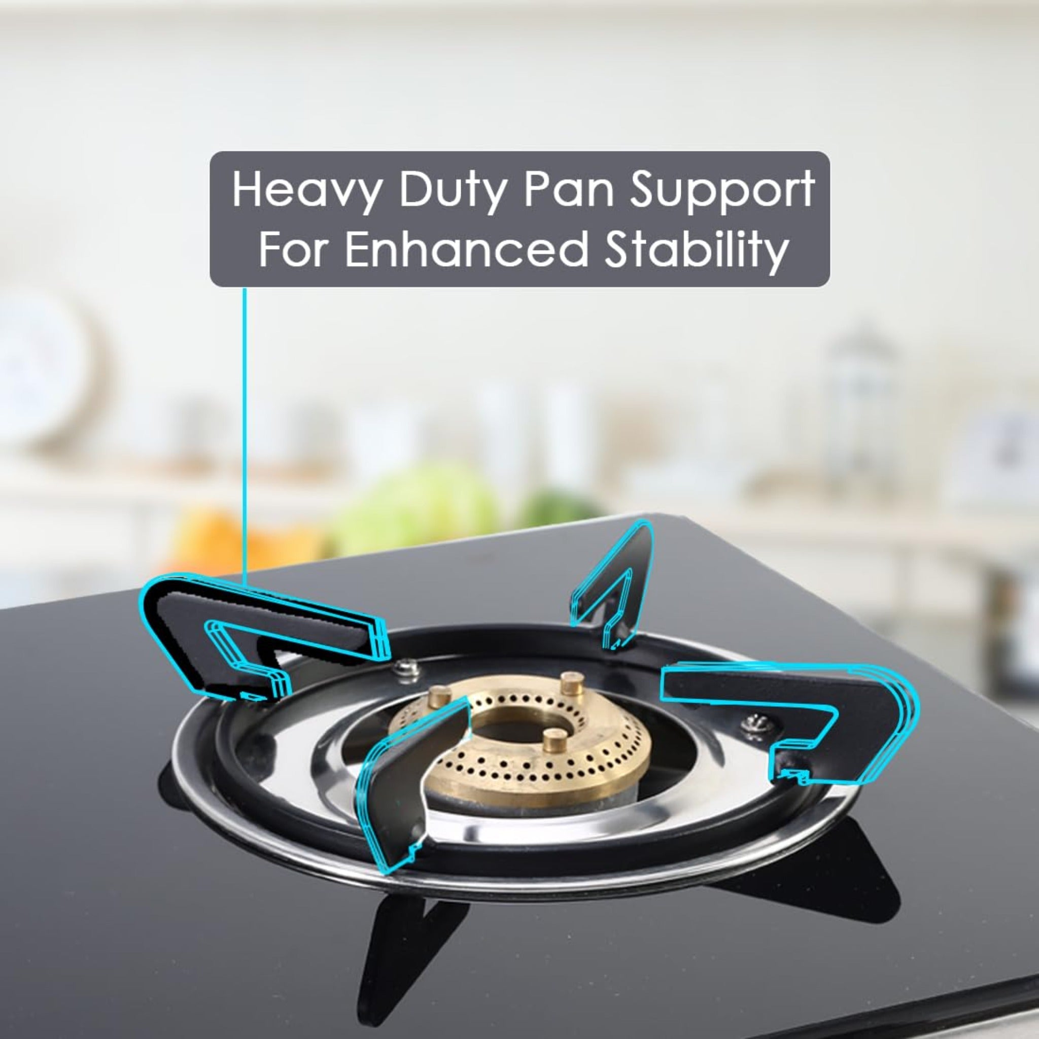 Wonderchef Duralife Slim Glass Cooktop 3 Burner