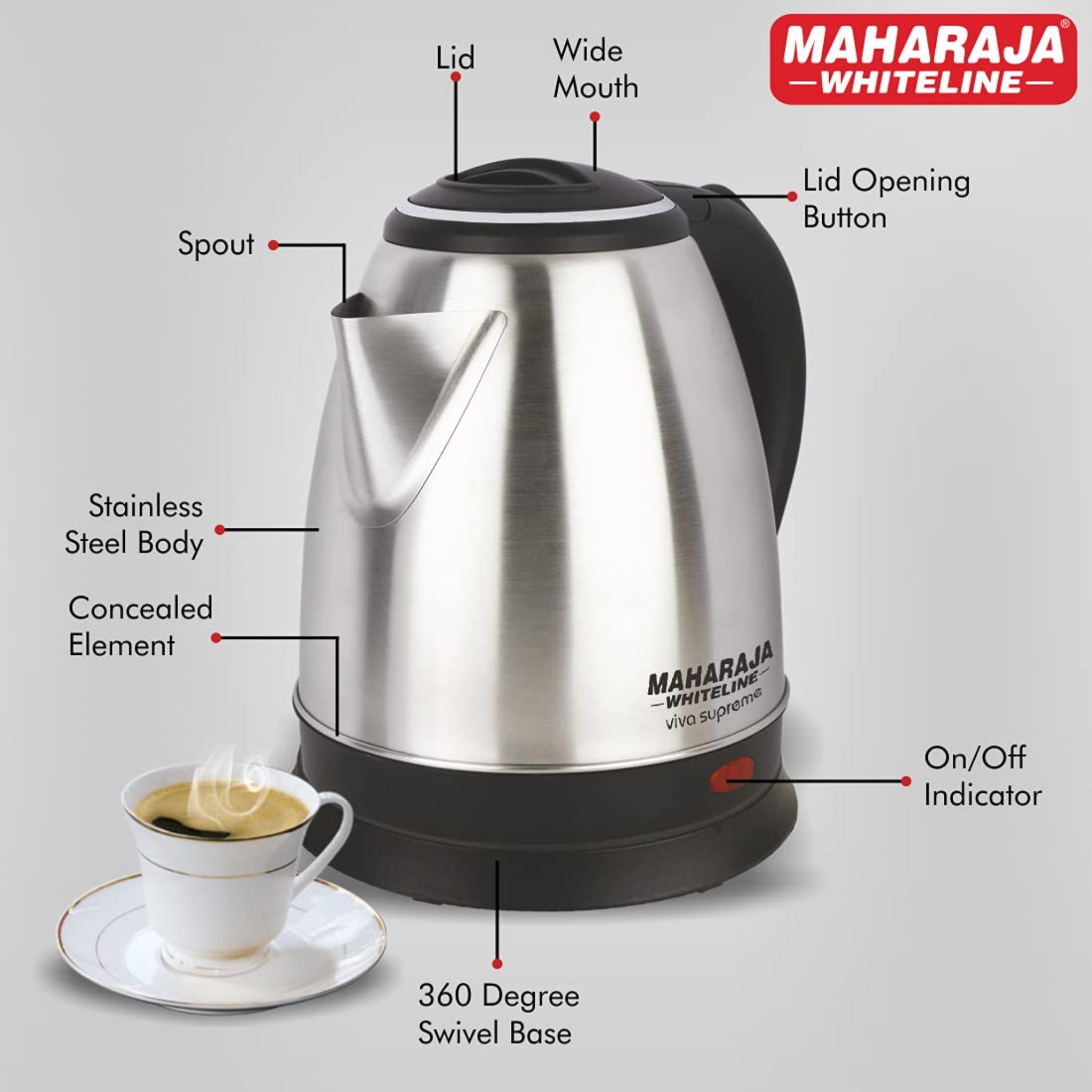 Maharaja Electric Kettle Viva Elite 2L