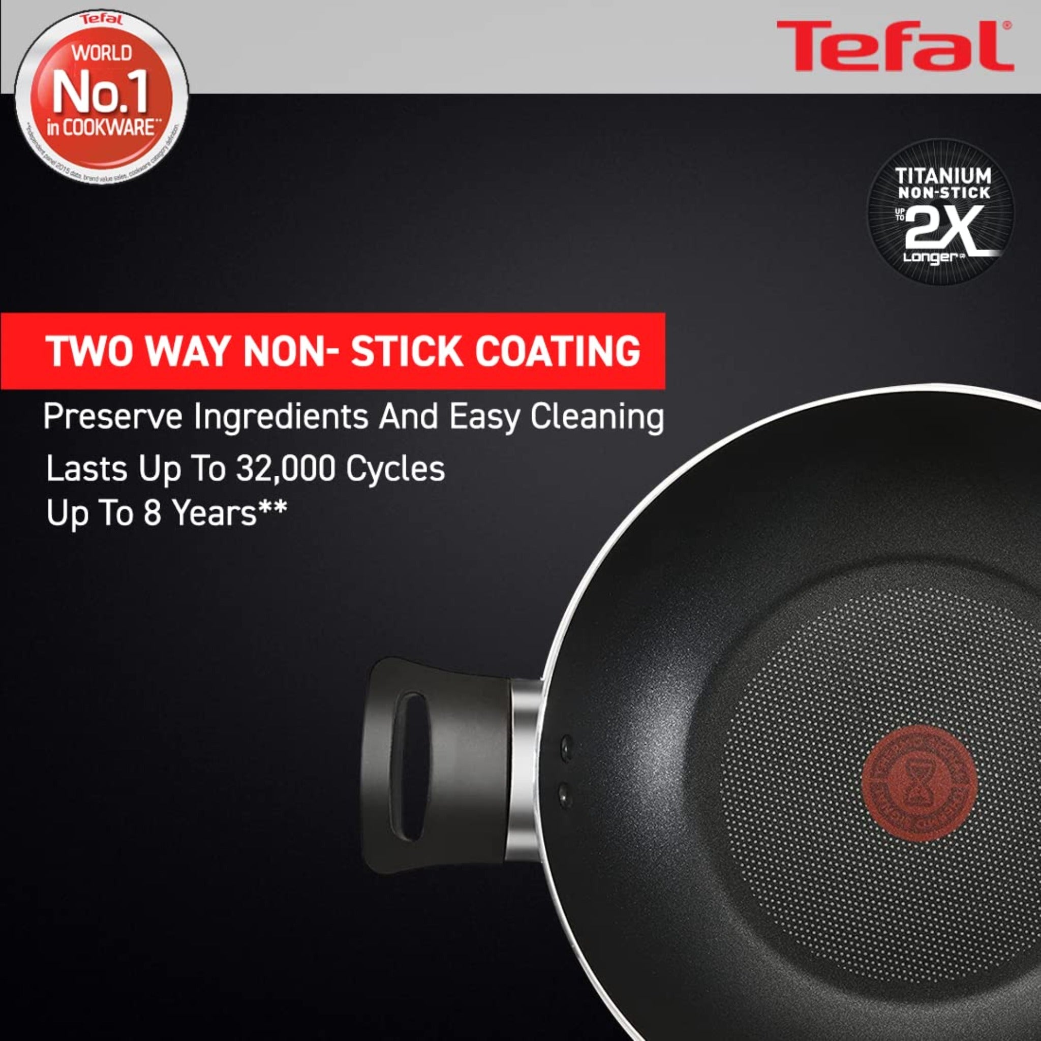 Tefal Kadai 28 Cm With Glass Lid Cook & Savour