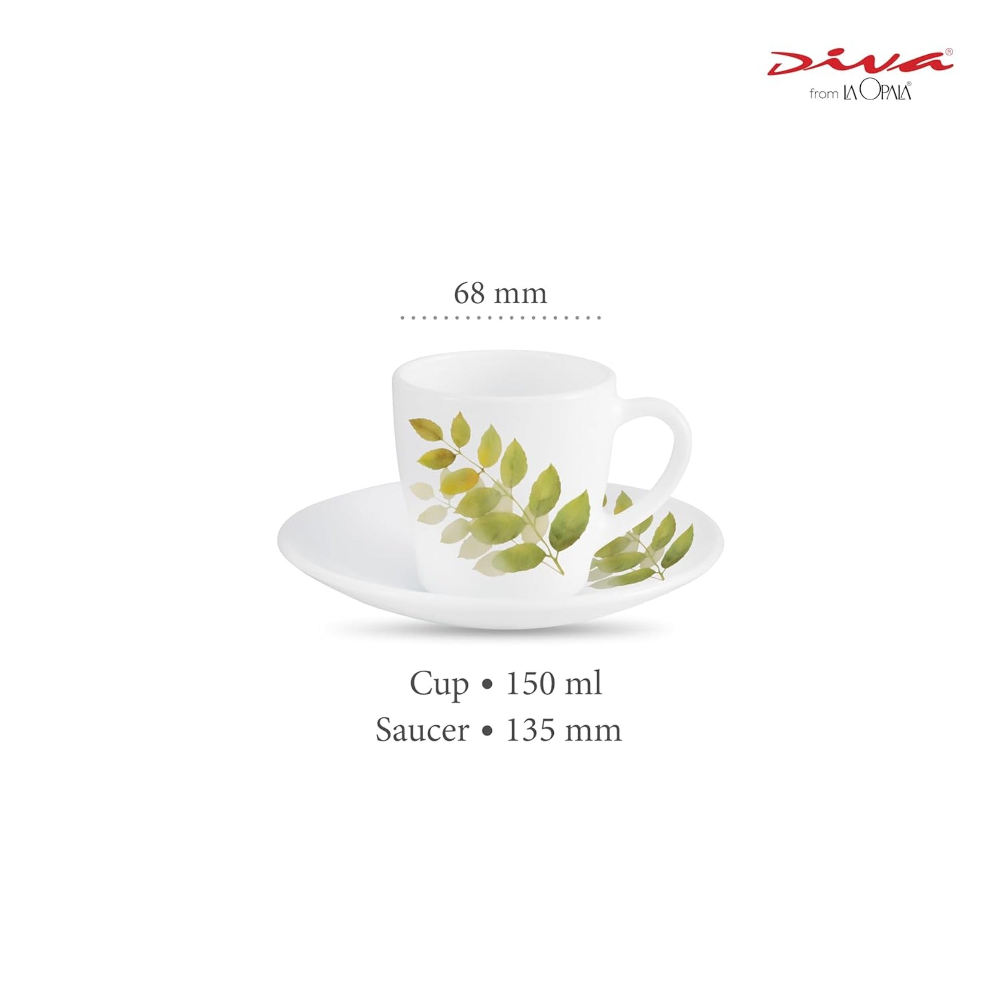 Diva Cup & Saucer Set Gloria 12 pcs