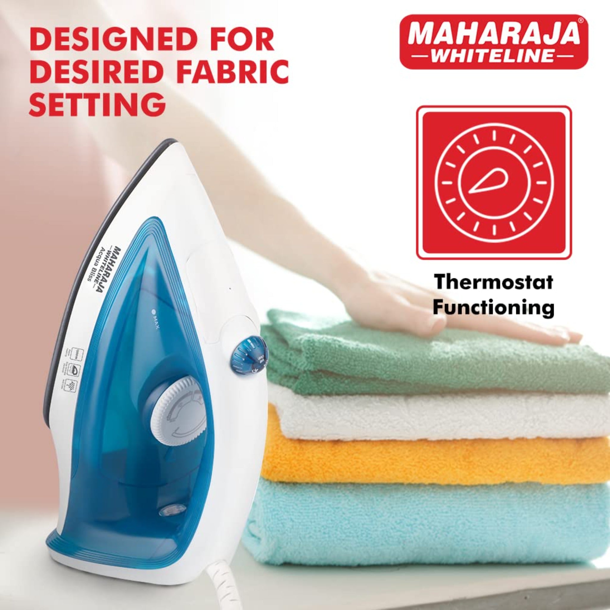 Maharaja Steam Iron Acqua Bliss