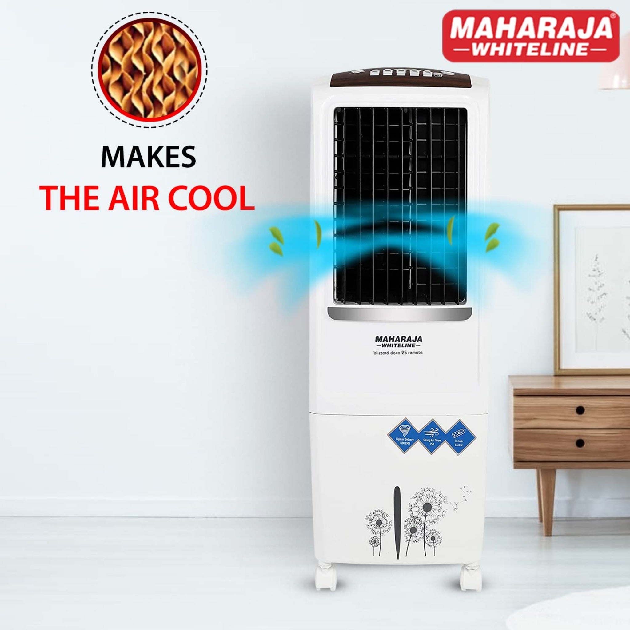 Maharaja Air Cooler Blizzard Deco 25 Remote