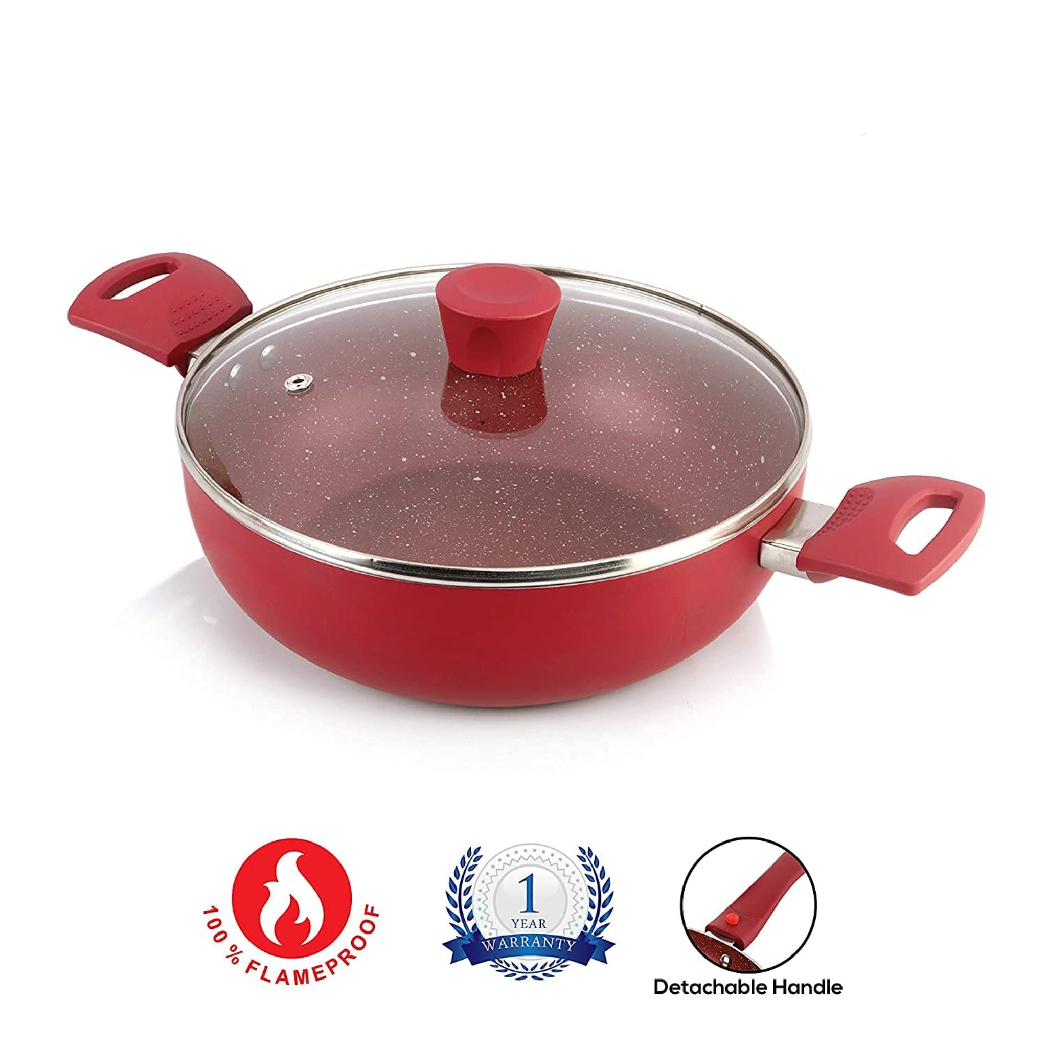 Cookwell Kadai with Lid 2.5 Ltr