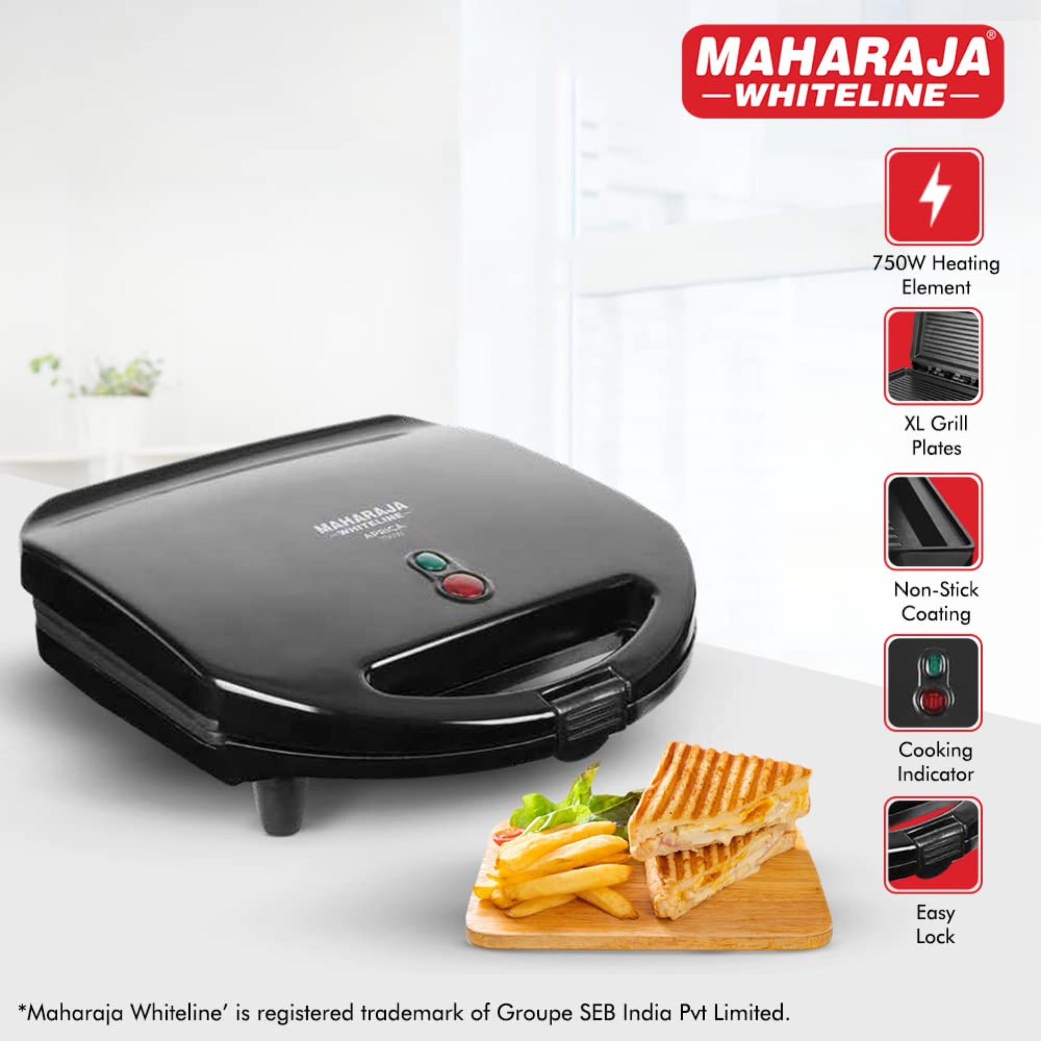 Maharaja Sandwich Toaster Aprica