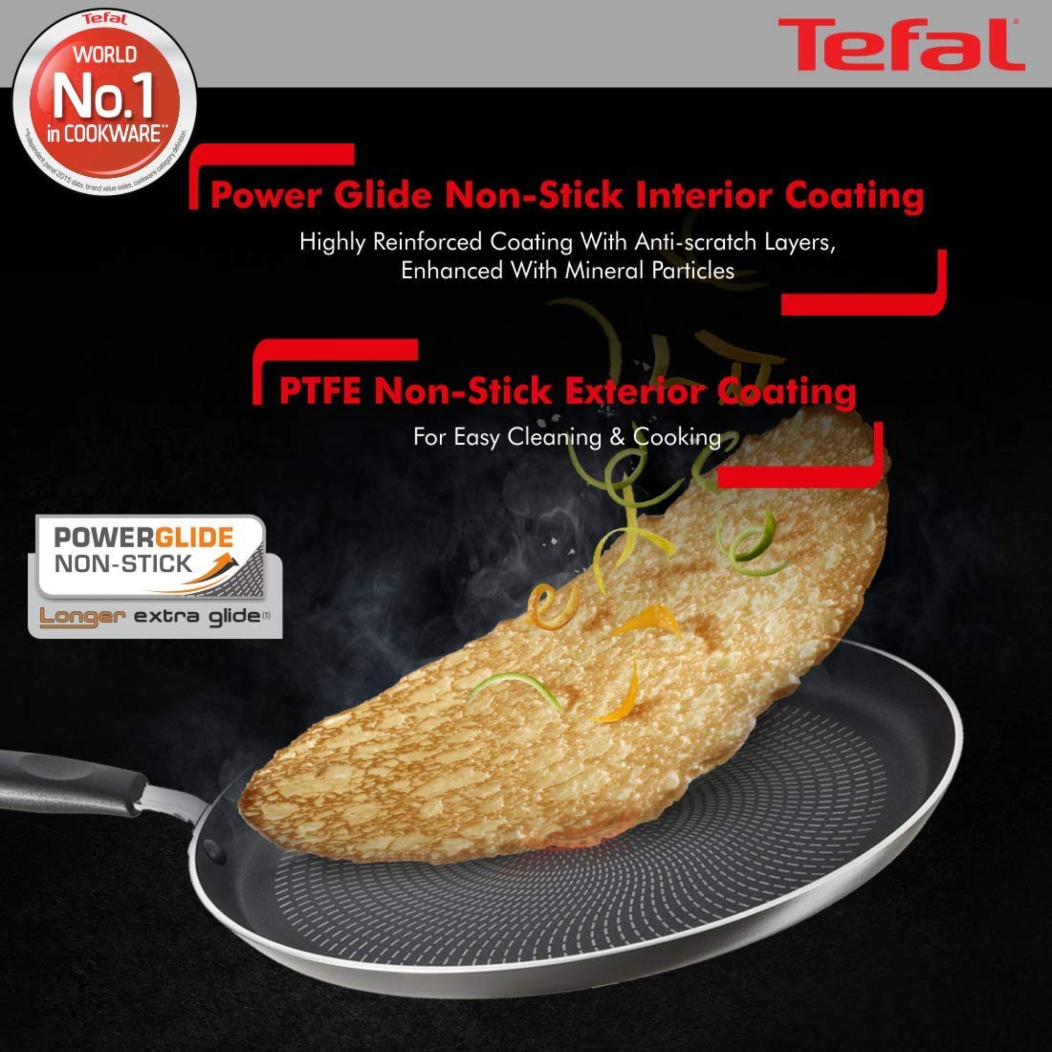 Tefal Tawa 28 Cm Flat Greyish Black Delicia