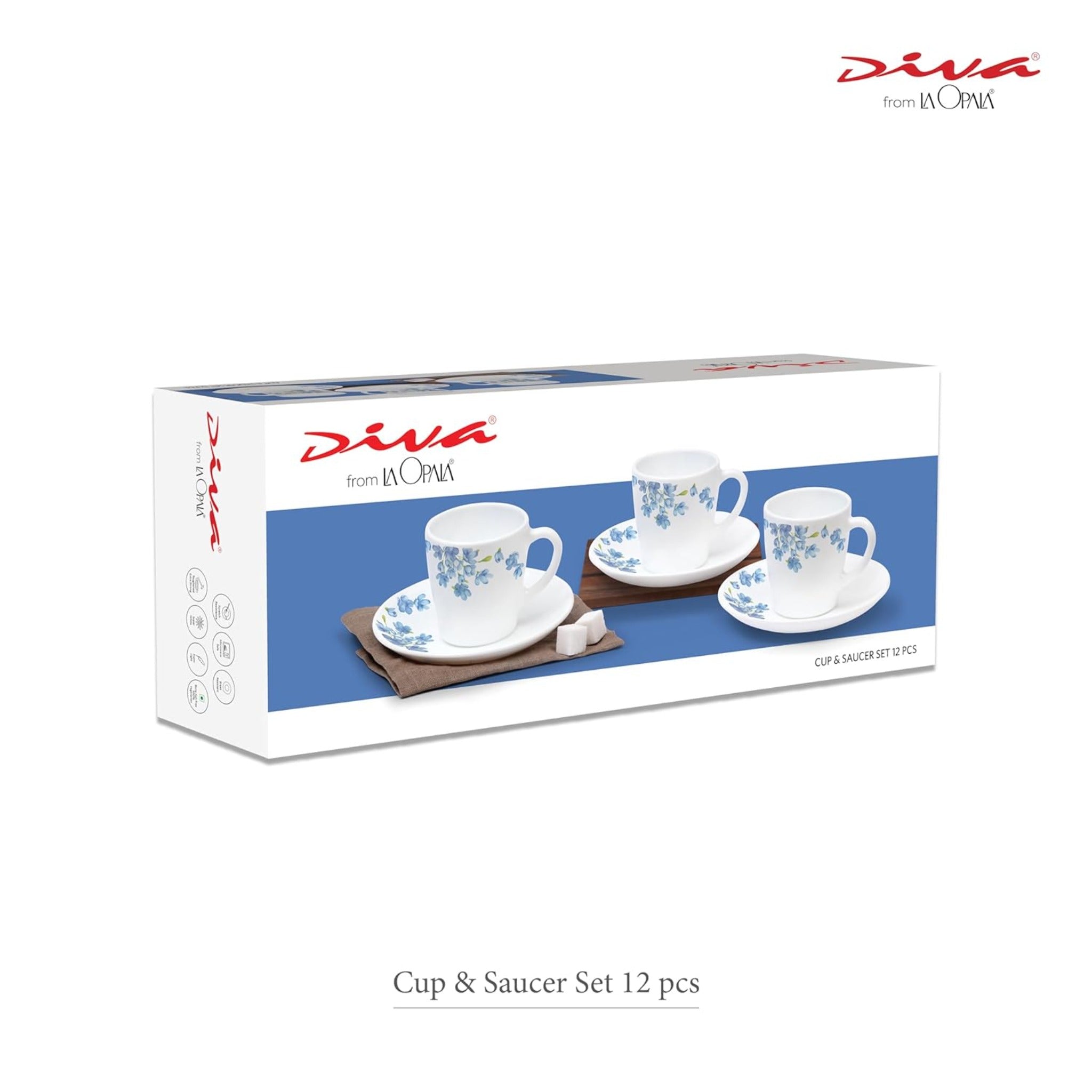 Diva Cup & Saucer Set Gloria 12 pcs