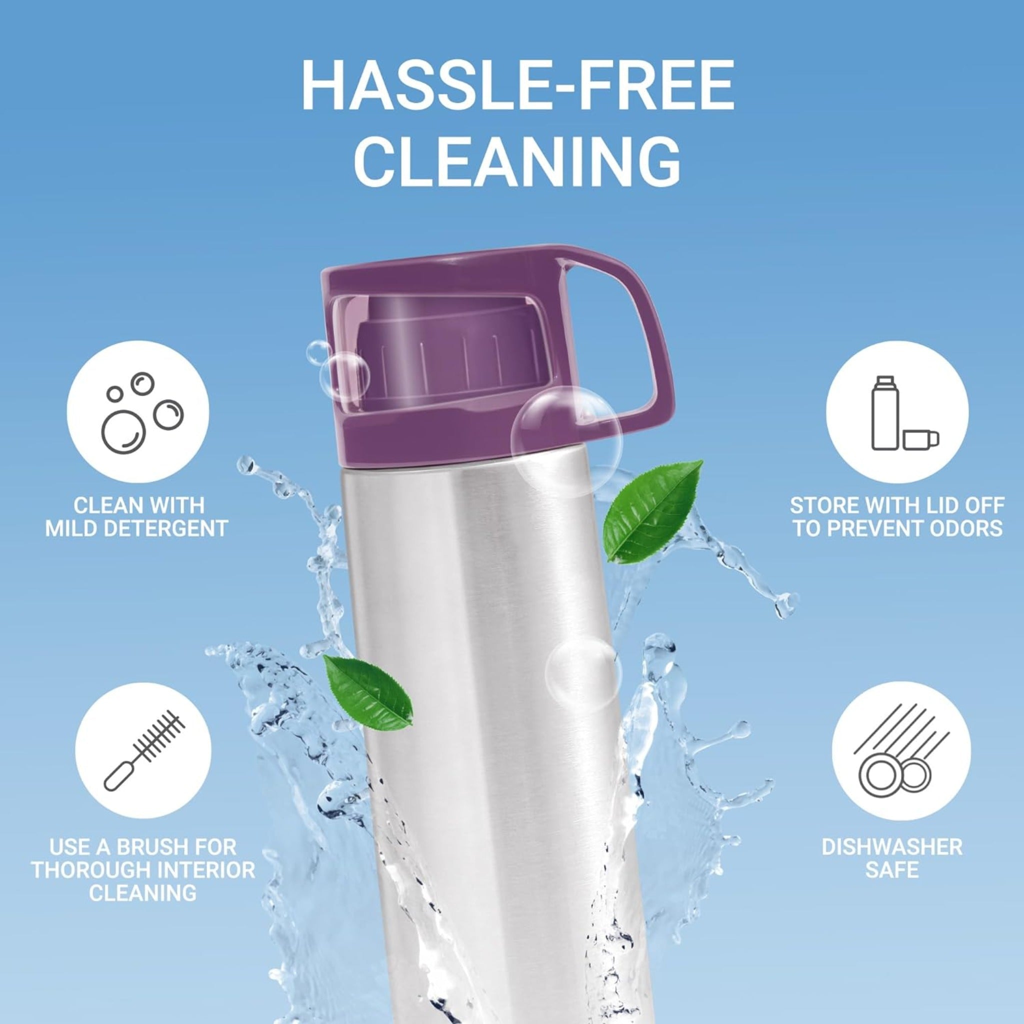 Milton Thermosteel Glassy hot & cold bottle