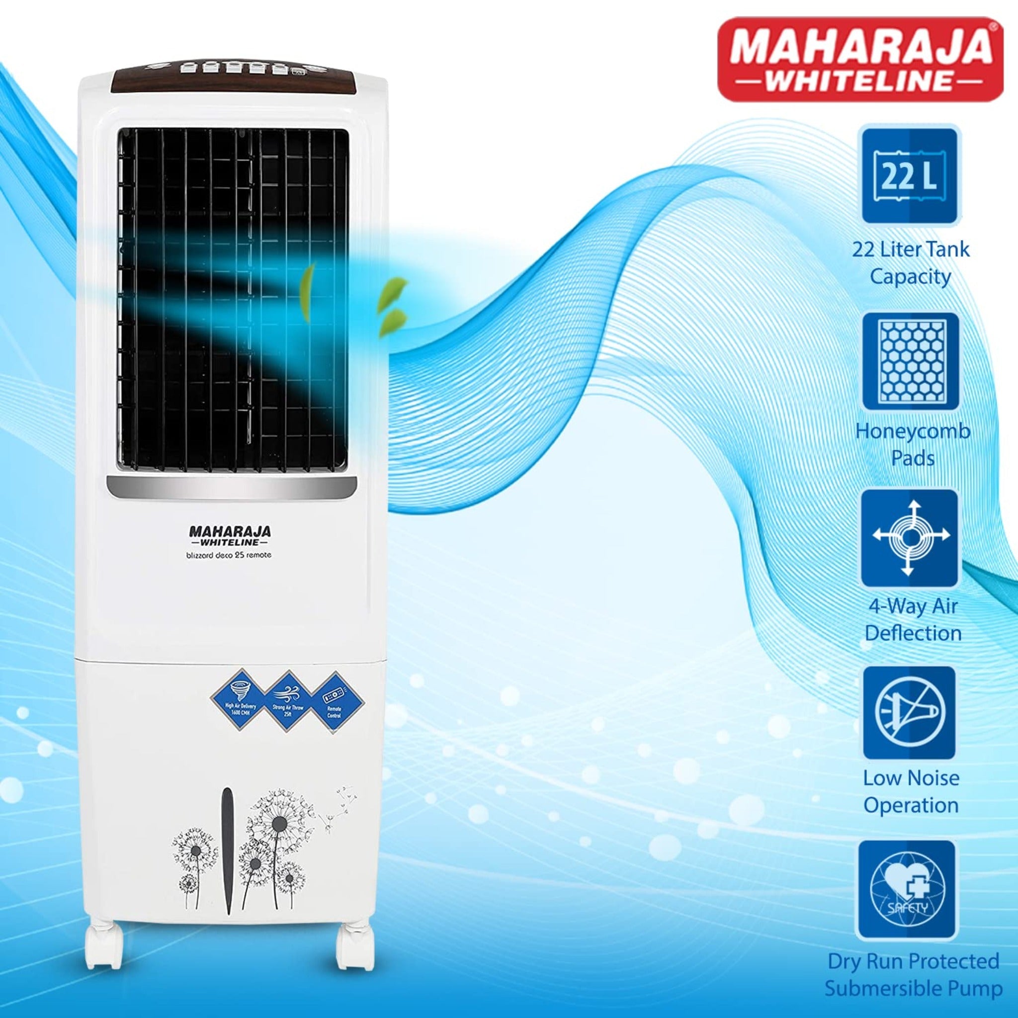 Maharaja Air Cooler Blizzard Deco 25 Remote