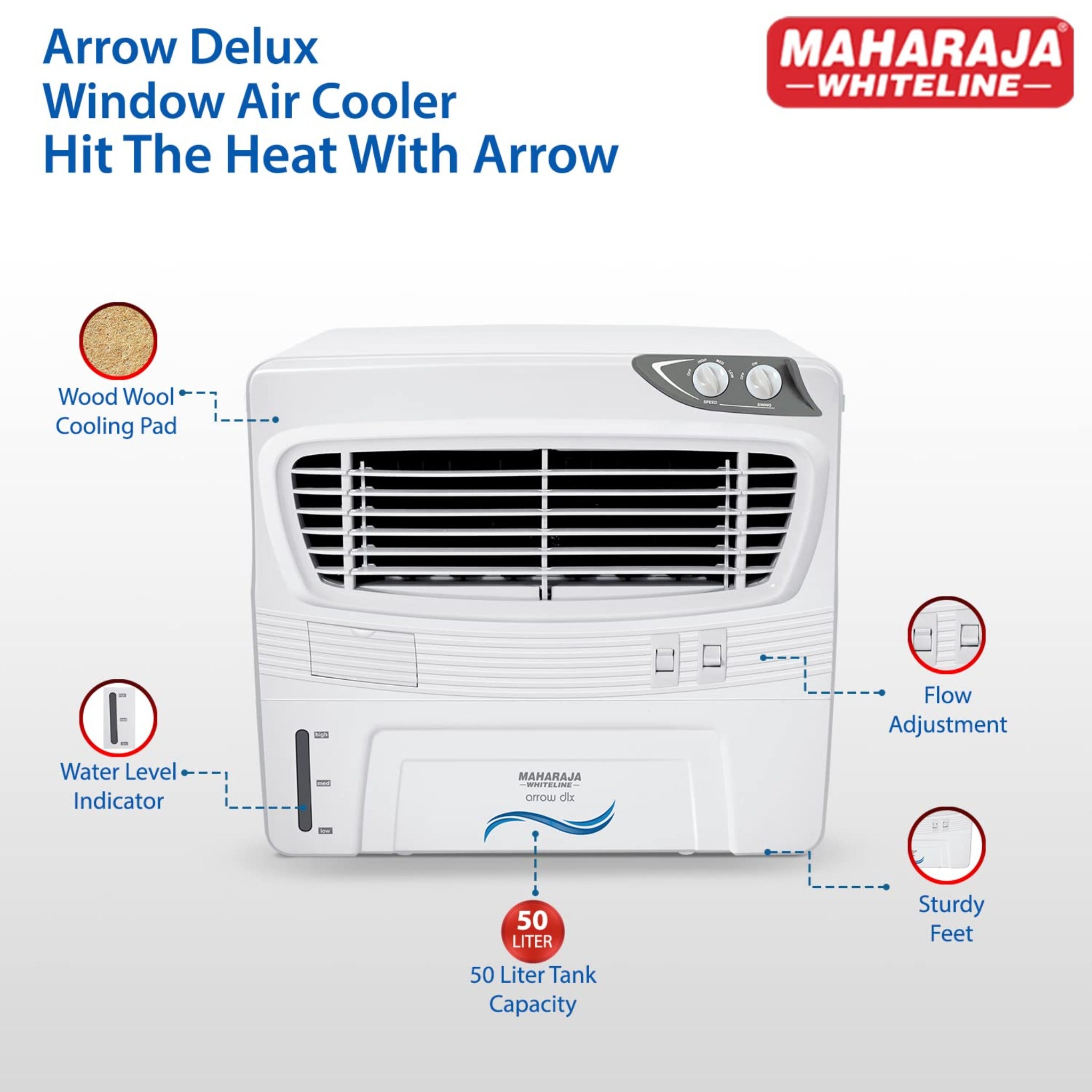 Maharaja Air Cooler Arrow Delux 50 Ltr