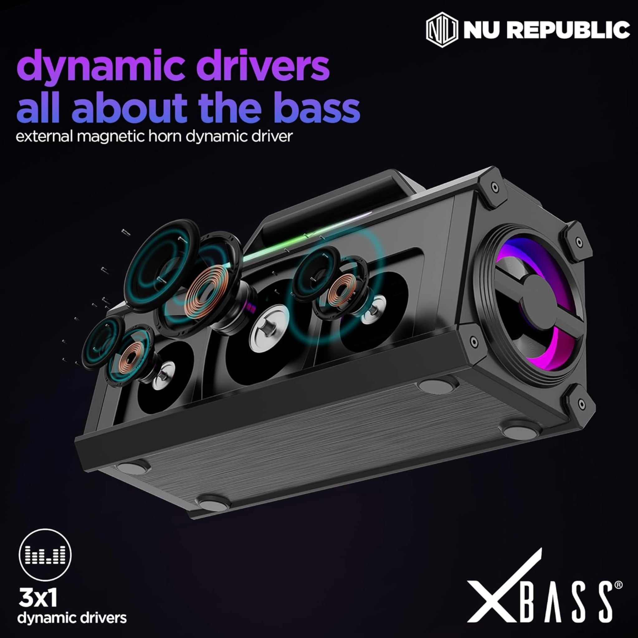 Nu Republic SonicPop 1200 BT Speaker