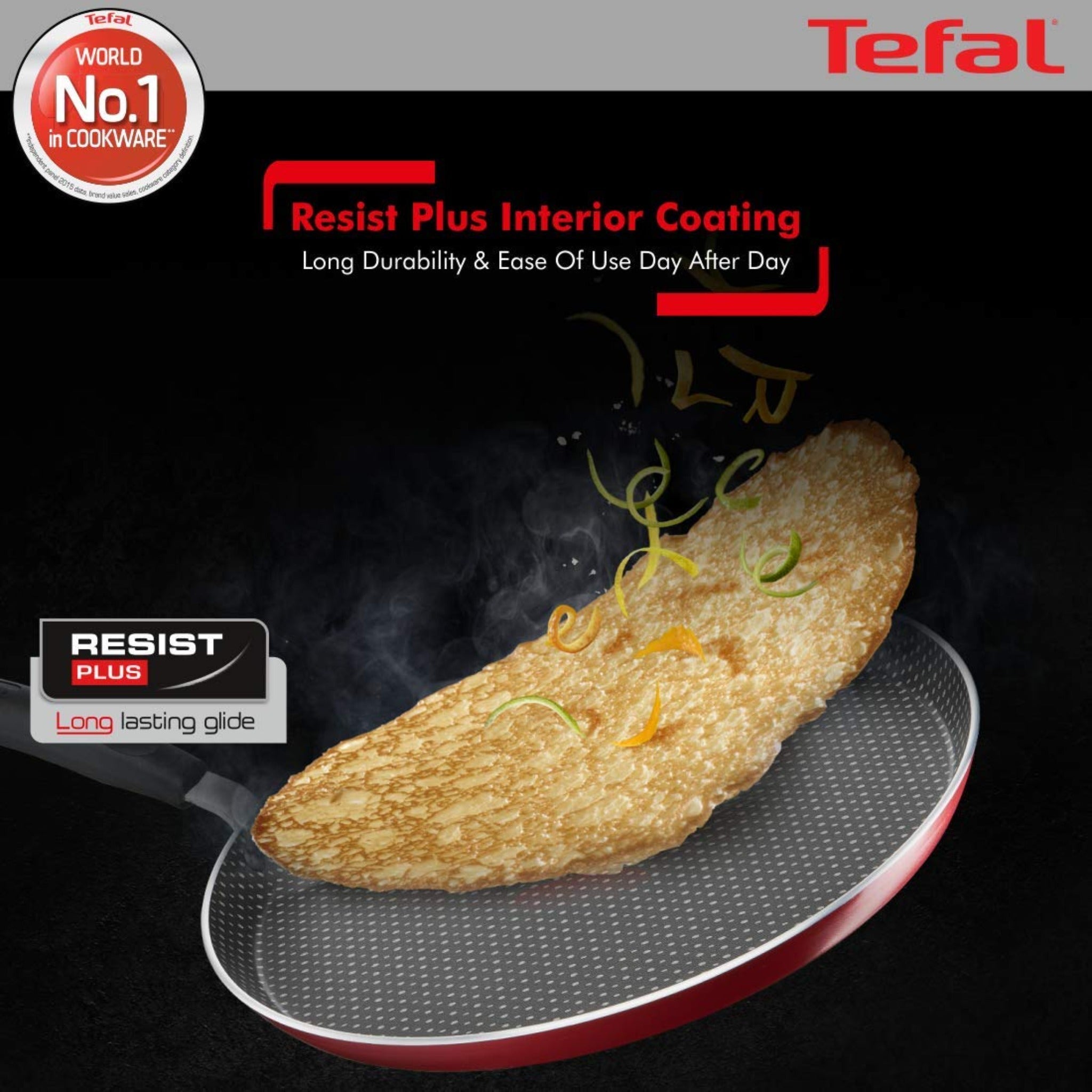 Tefal Tawa 30 Cm Flat Rio Red Simply Chef
