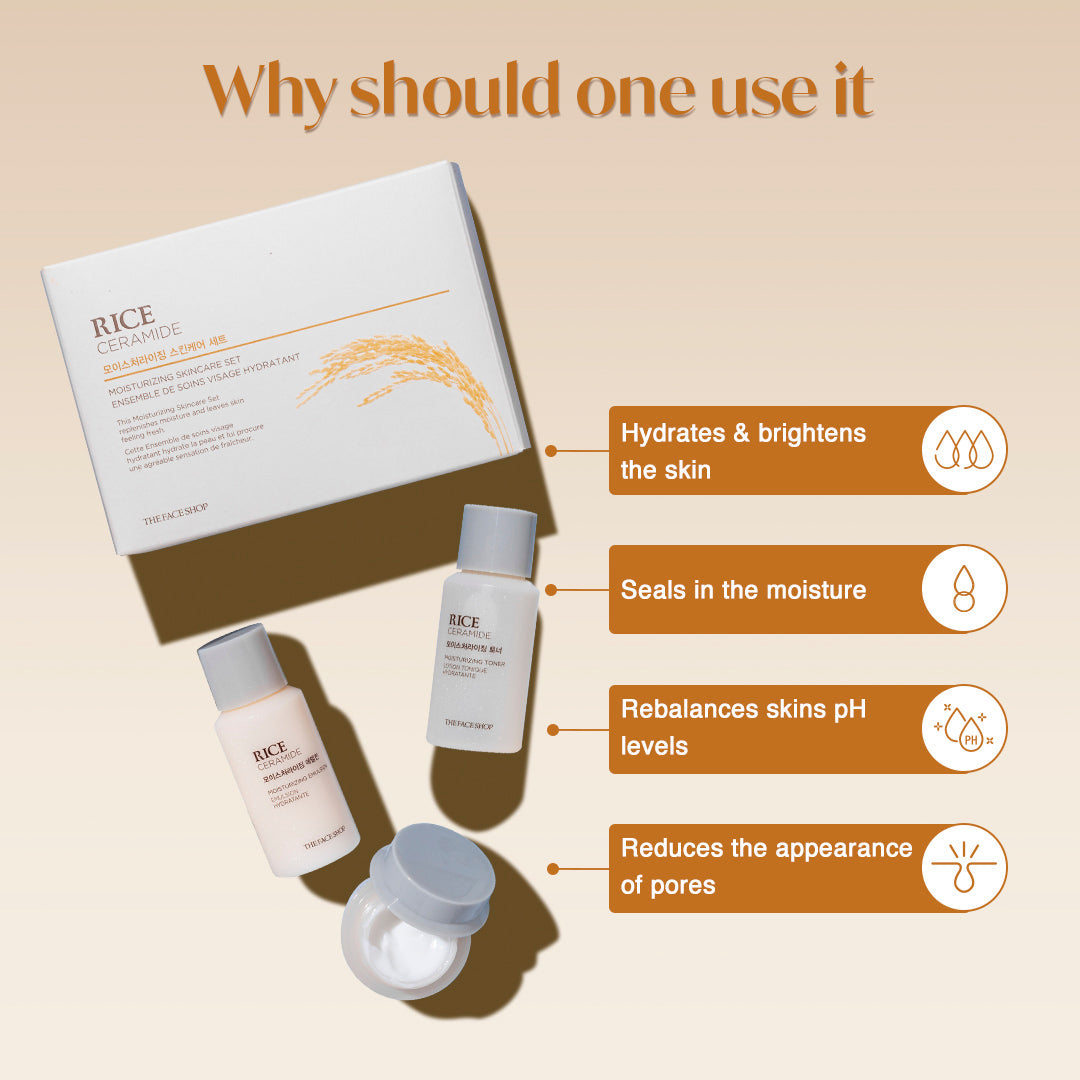 Rice & Ceramide Moisturizing Skincare kit