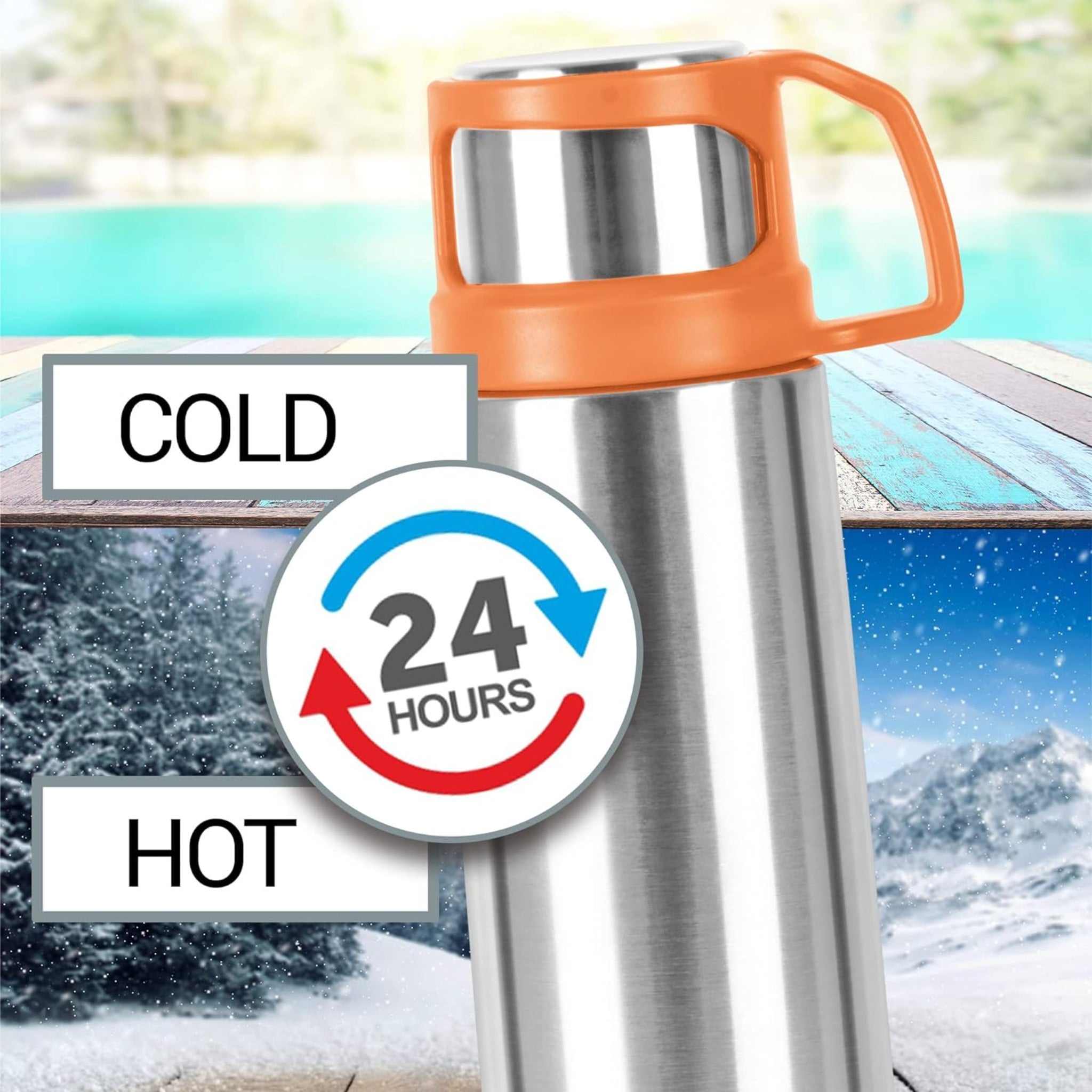 Milton rejoice Gift set-500 ML Flask & 2 mugs