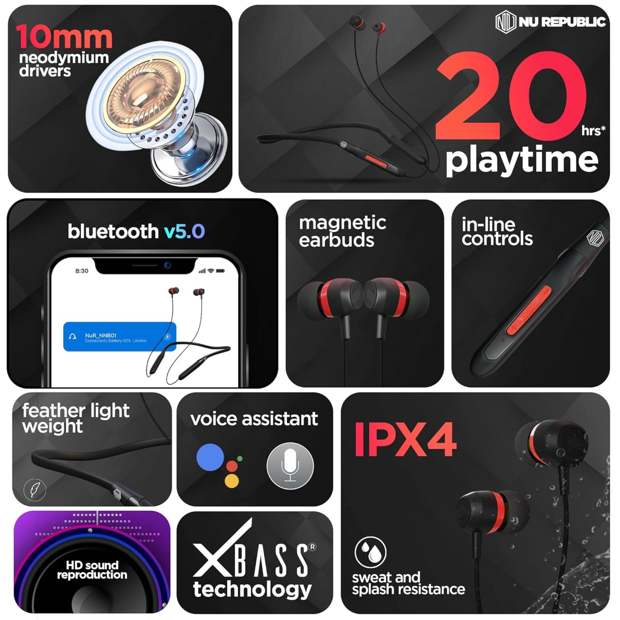 Nu Republic Jive 2 BT Neckband