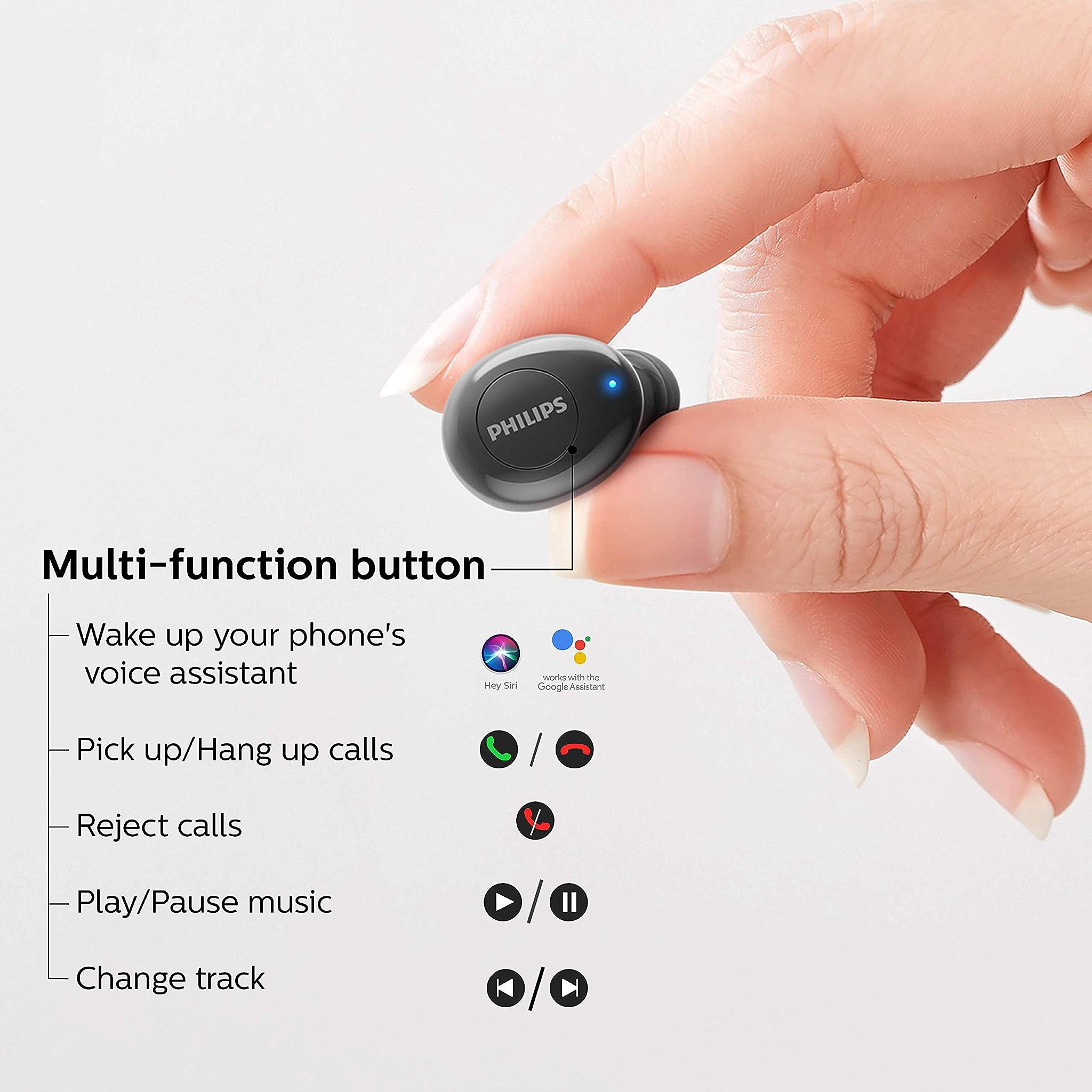 Philips Earbuds Taut102Bk