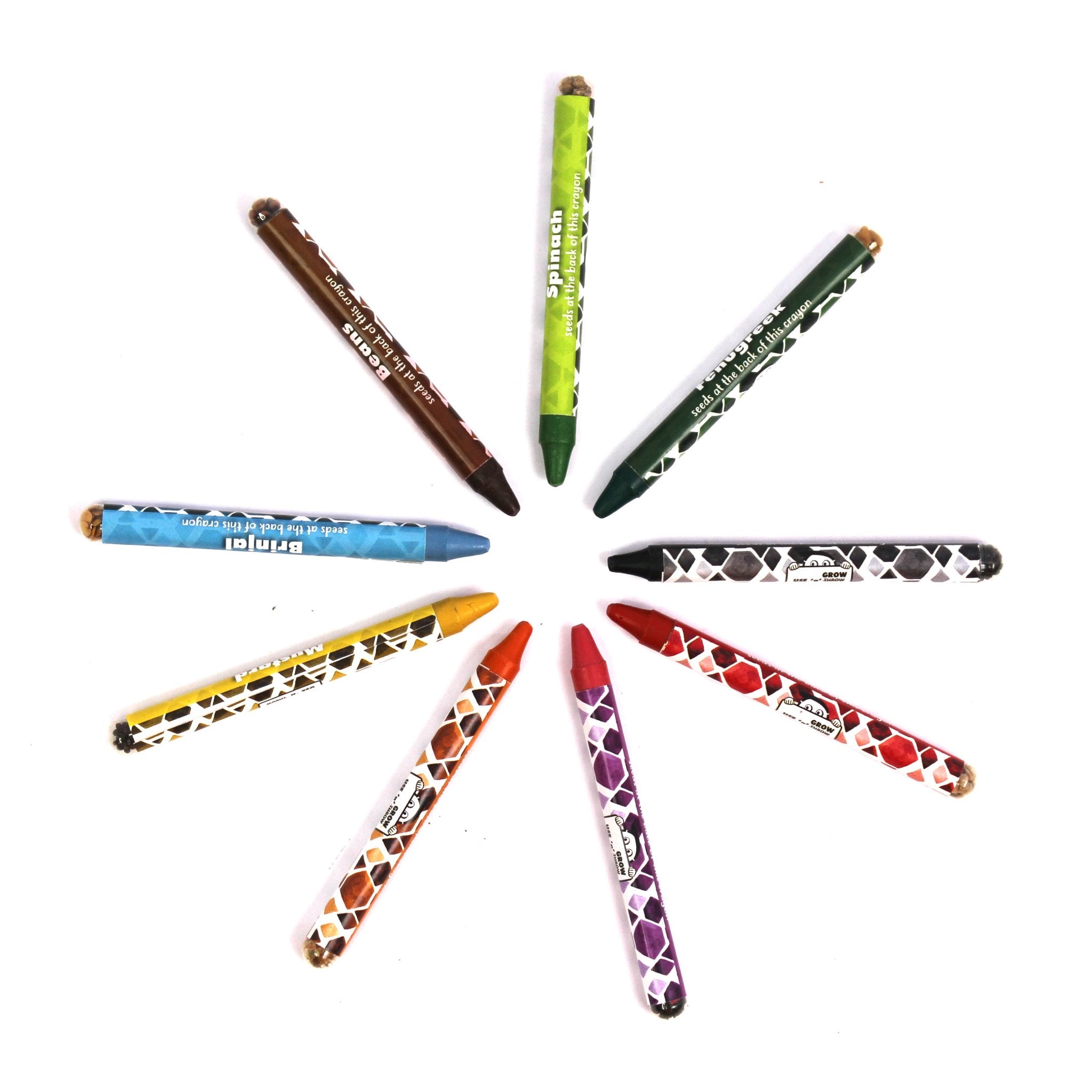 Alt-Eco Plantable Crayons (9 Pc )-BG06