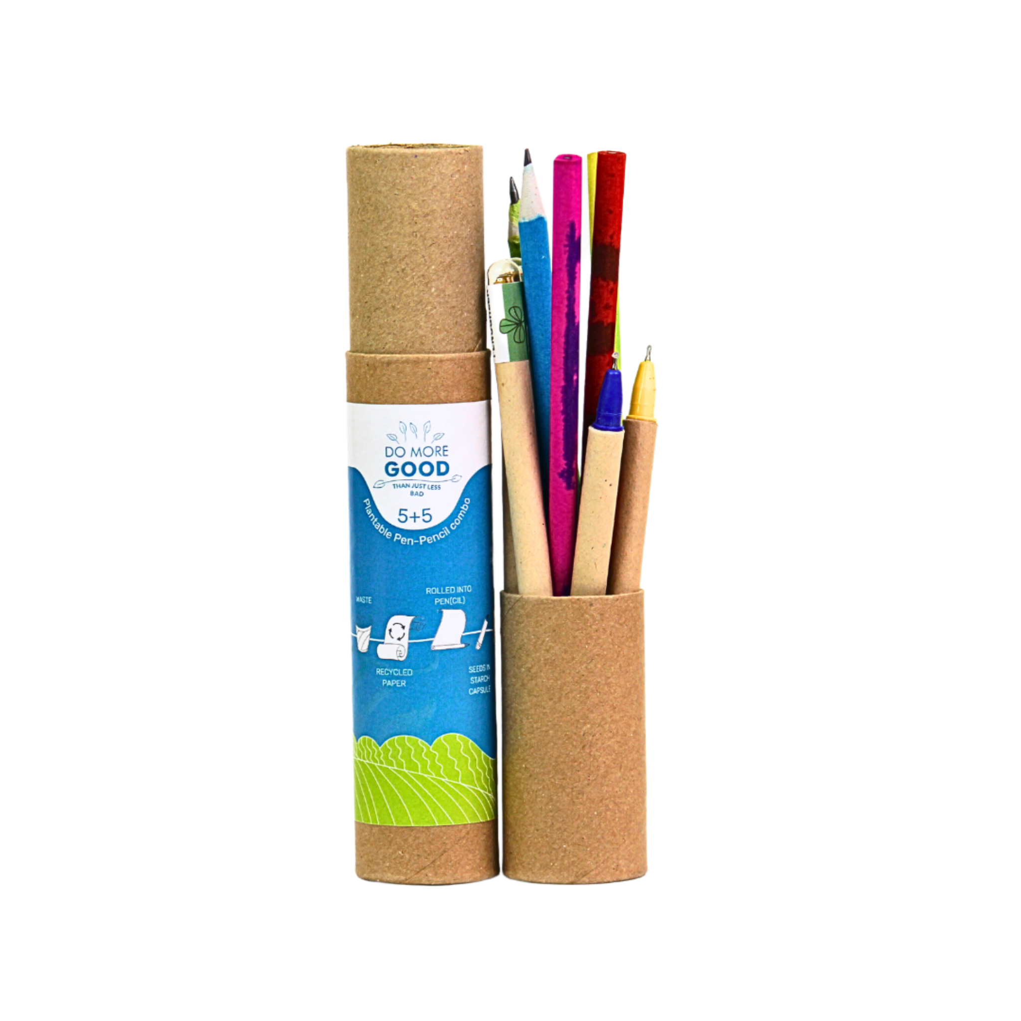 Alt-Eco 5+5 Combo Plantable seed Pens & Pencils-BG15