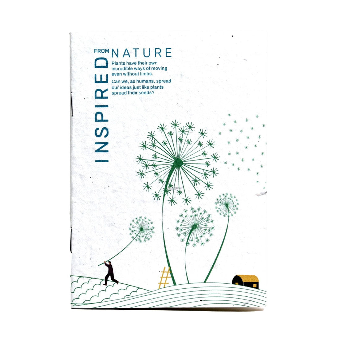 Scribble Plantable Notepad Center Pin 5"x 7": 40p-BG20