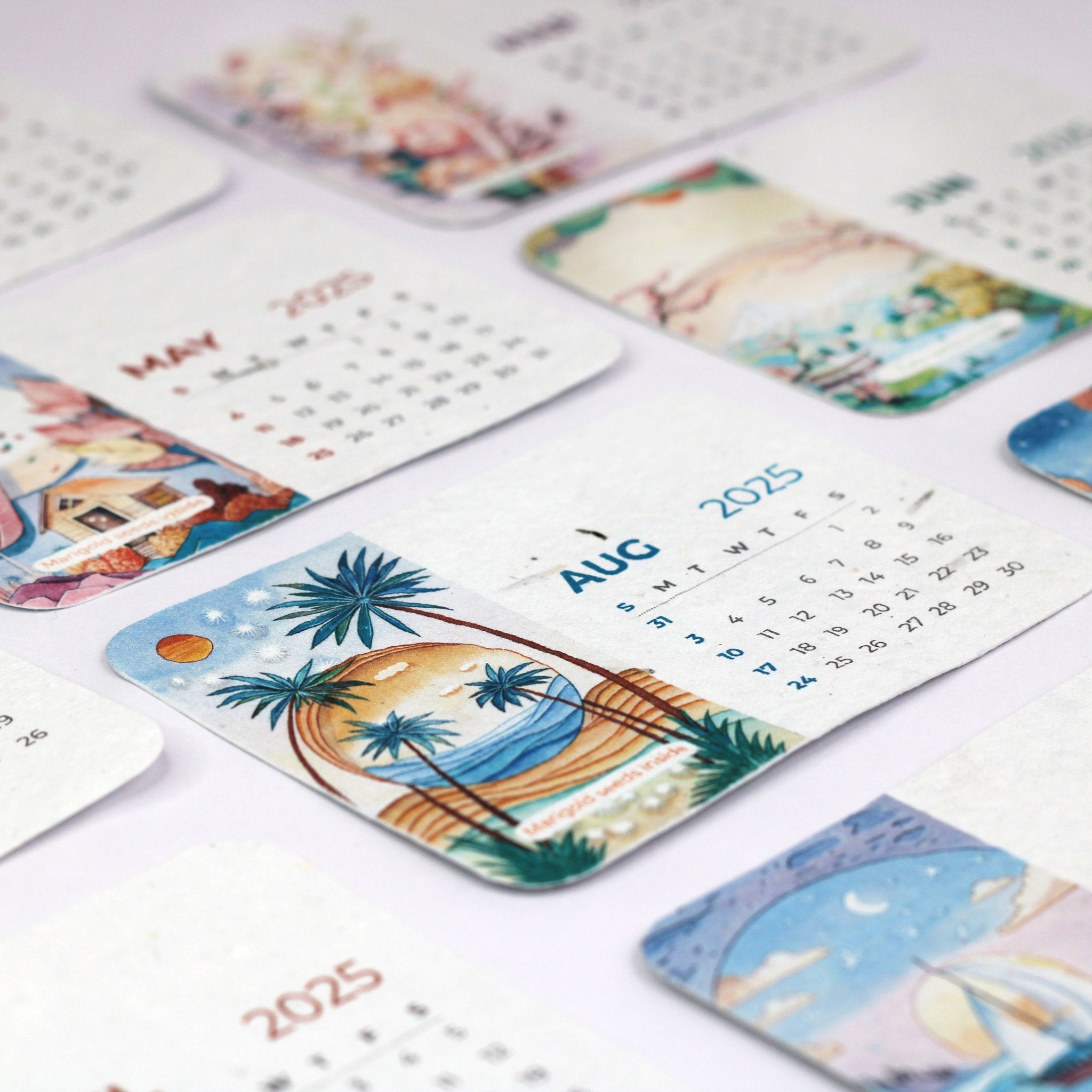 Plantable Calendar Mdf Stand 3.5"x 5"-BG60