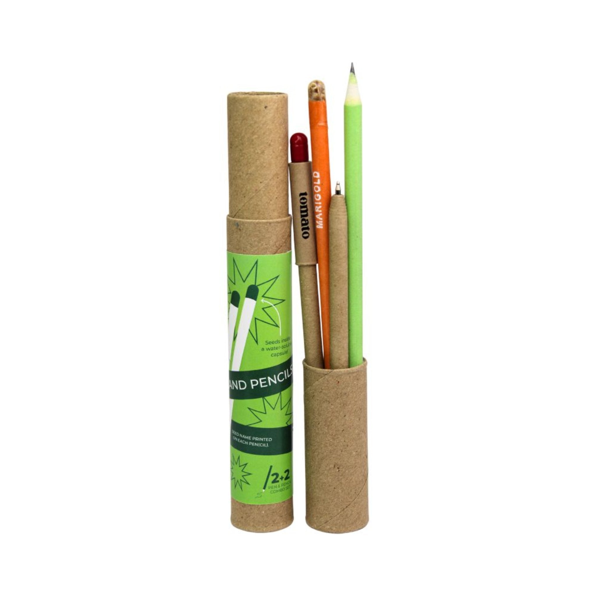 Anti - Plastic 2+2 Combo Plantable Paper Pen & Pencils-GZ14
