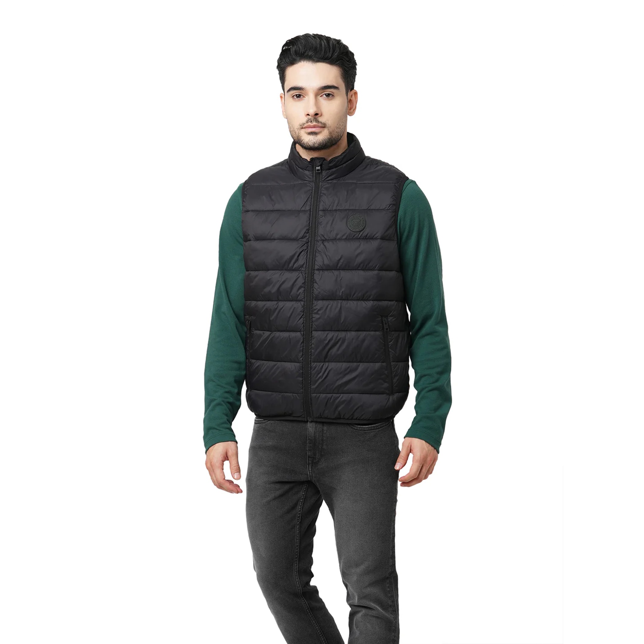 Jack & Jones Ethan Sleeveless Puffer Black