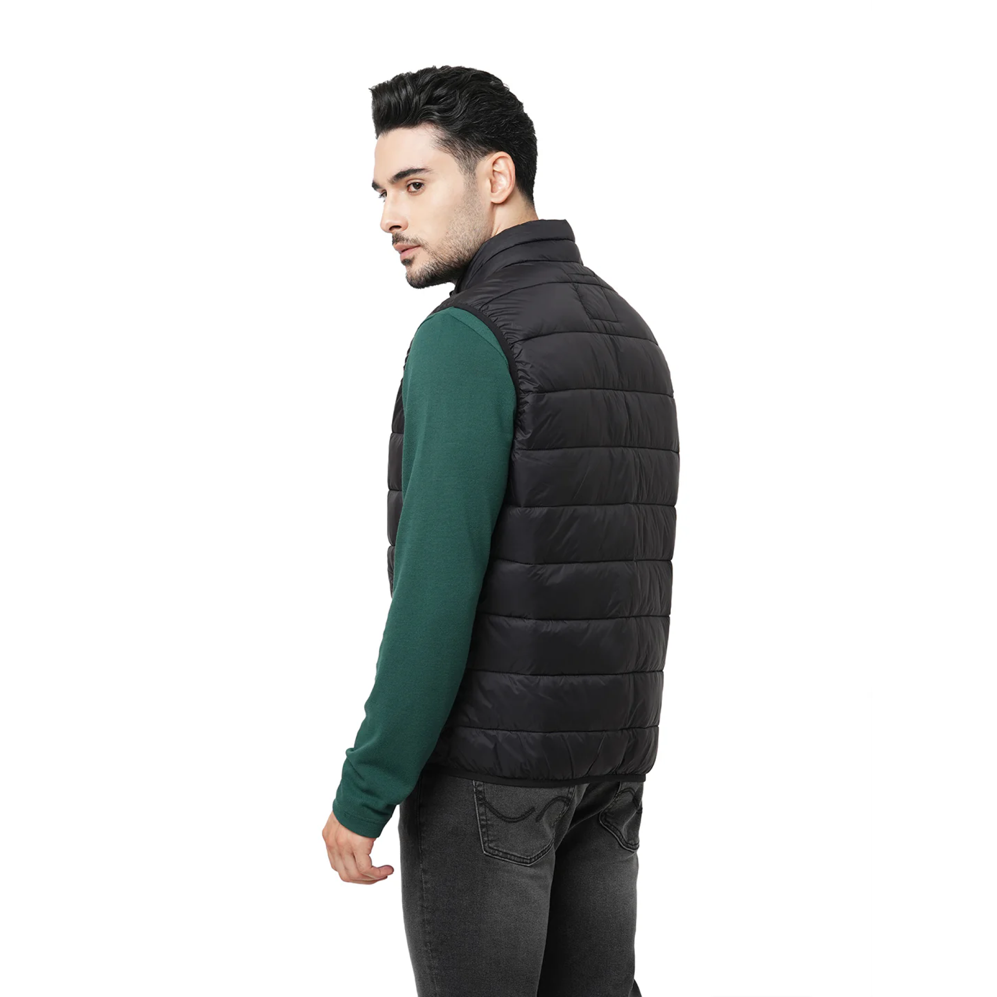 Jack & Jones Ethan Sleeveless Puffer Black