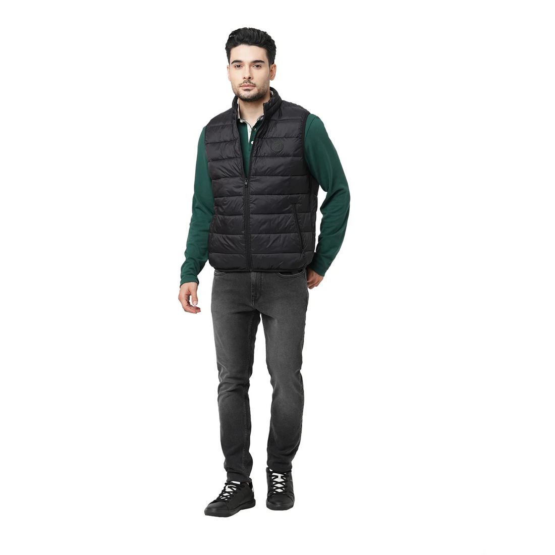 Jack & Jones Ethan Sleeveless Puffer Black