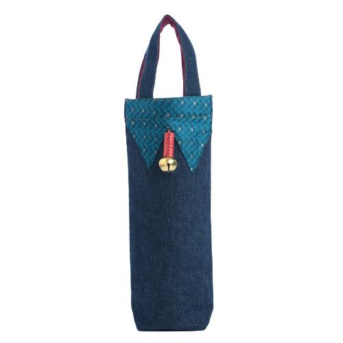 Rejean Denim Bottle Bag With Bell