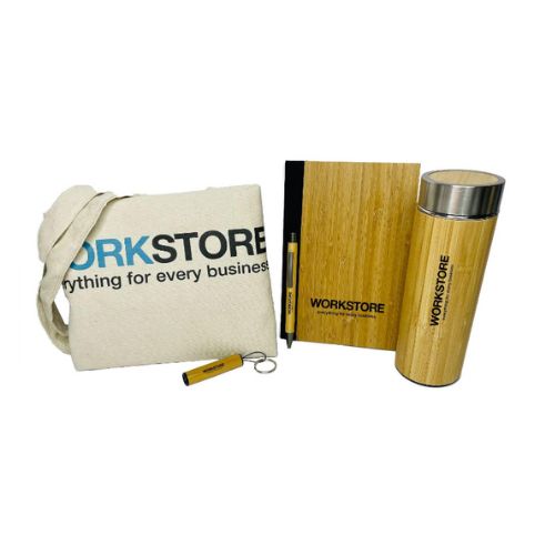 Workstore 5-In-1 Eco-Friendly Gift Set - Bamboo - 004