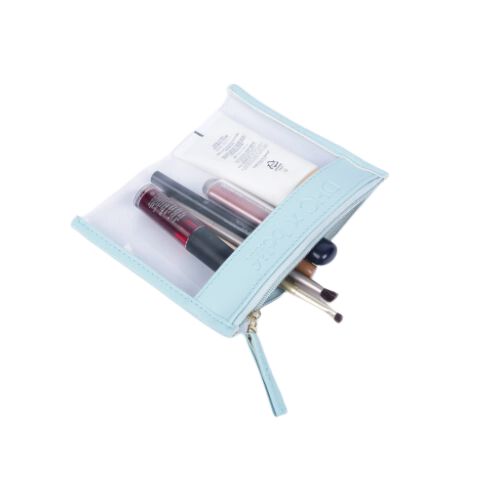 Transparent Travel Kit “ Light Blue