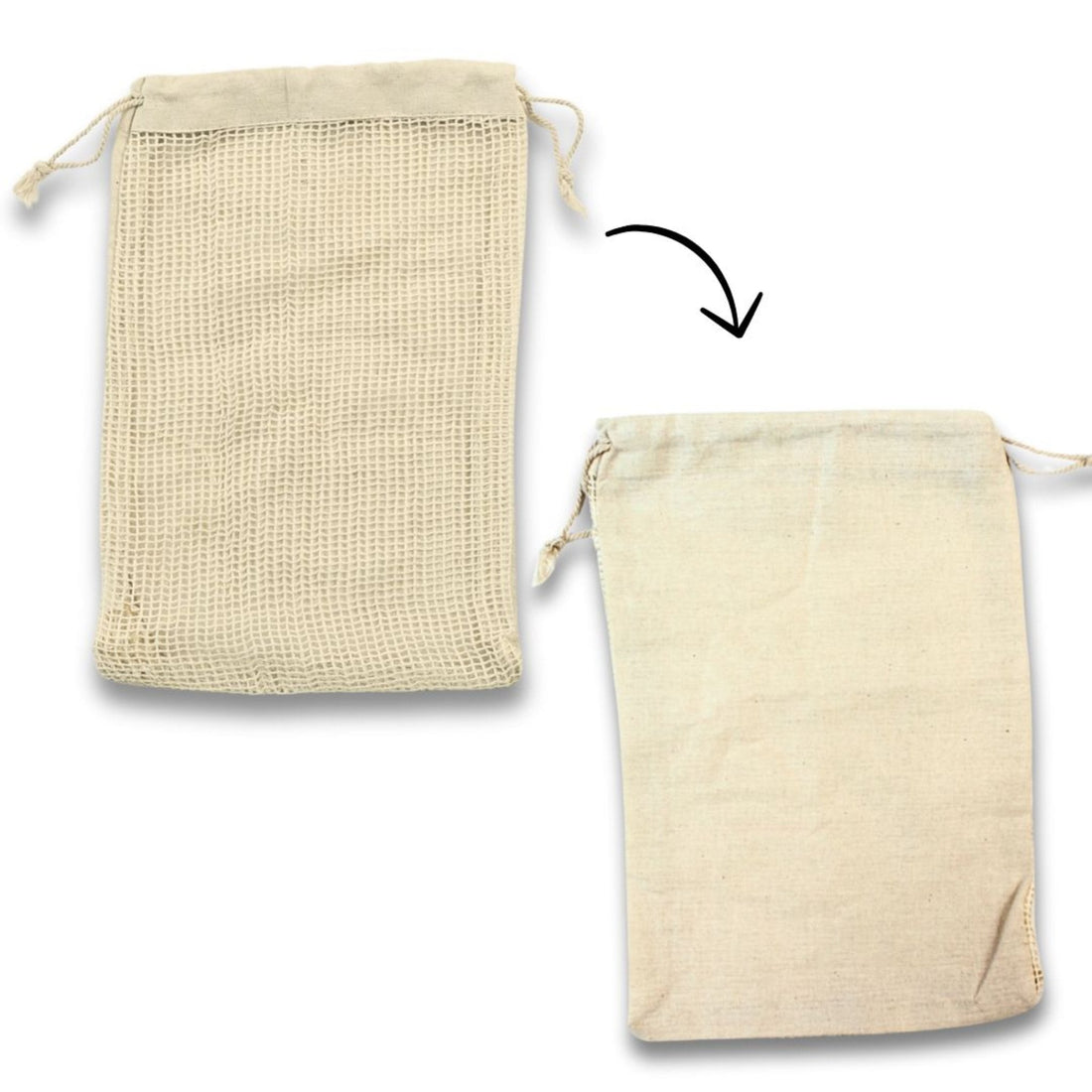 Cotton Bag with net (7"x10")-JX32(Net)