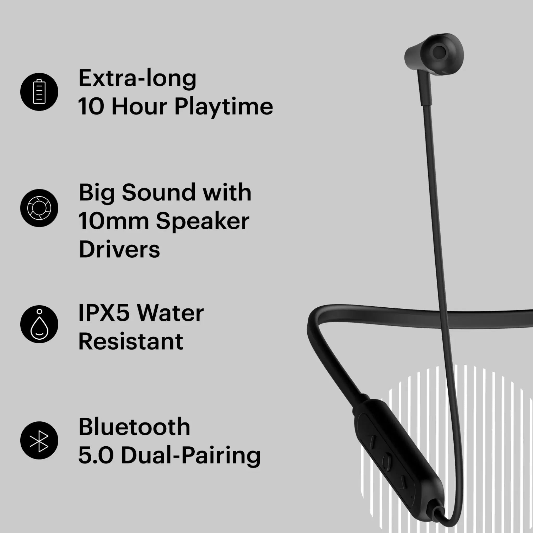 Noise Tune Lite Neckband Headphones