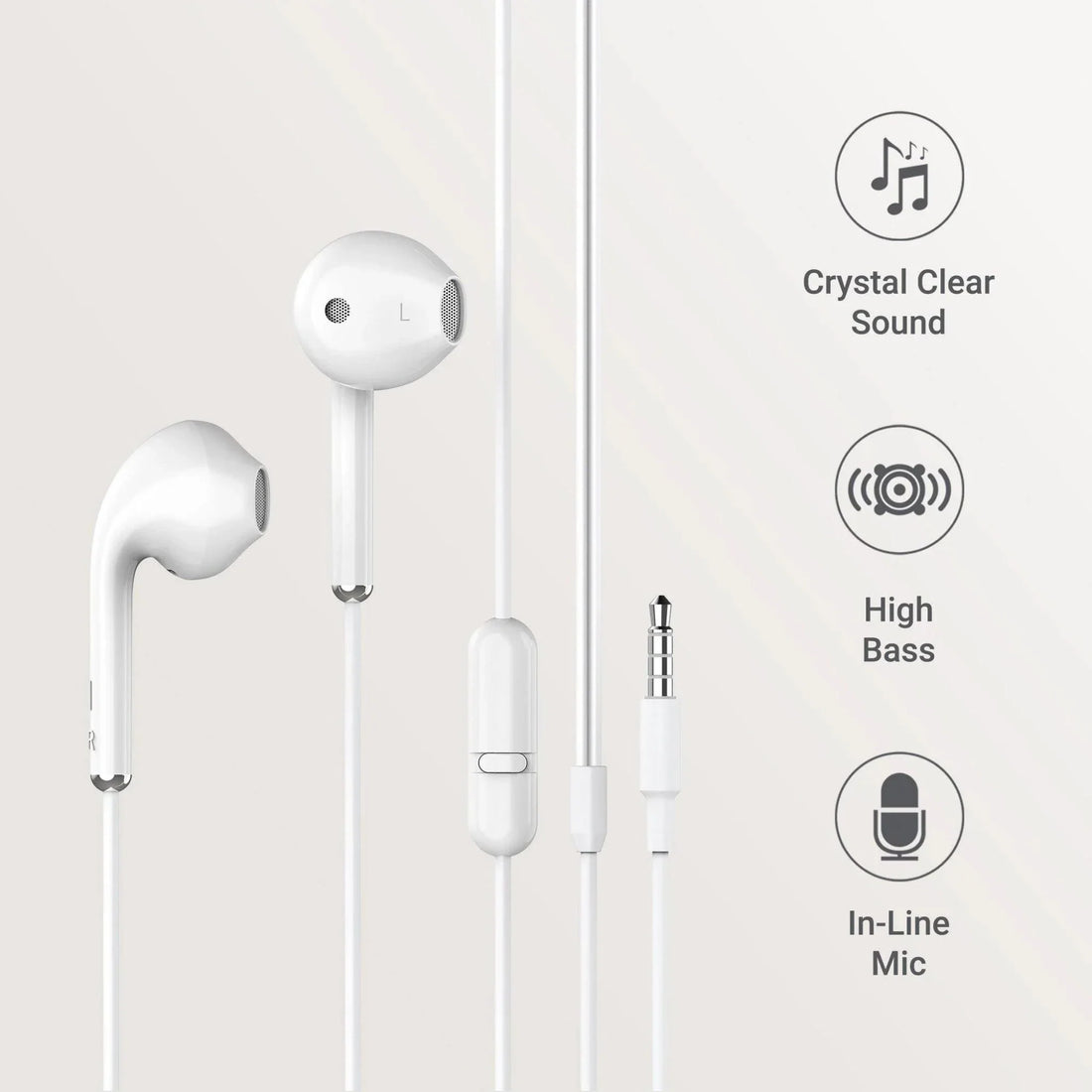 Ambrane Wired Earphone with safe case - EP38