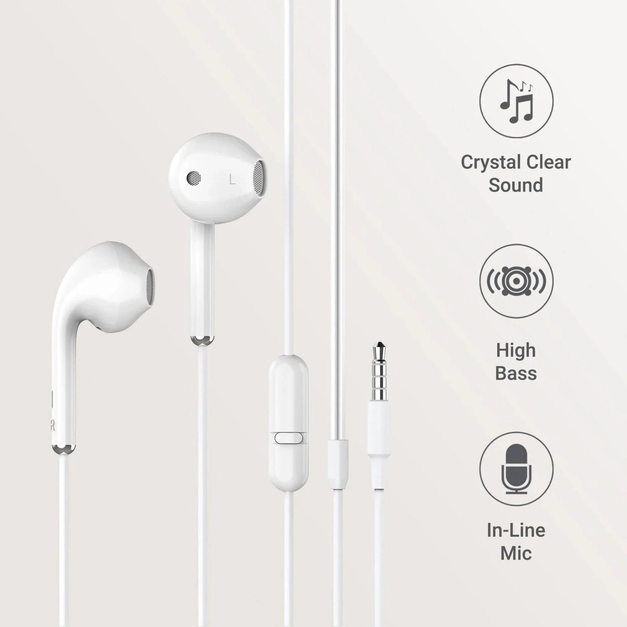 Ambrane Wired Earphone with safe case - EP38