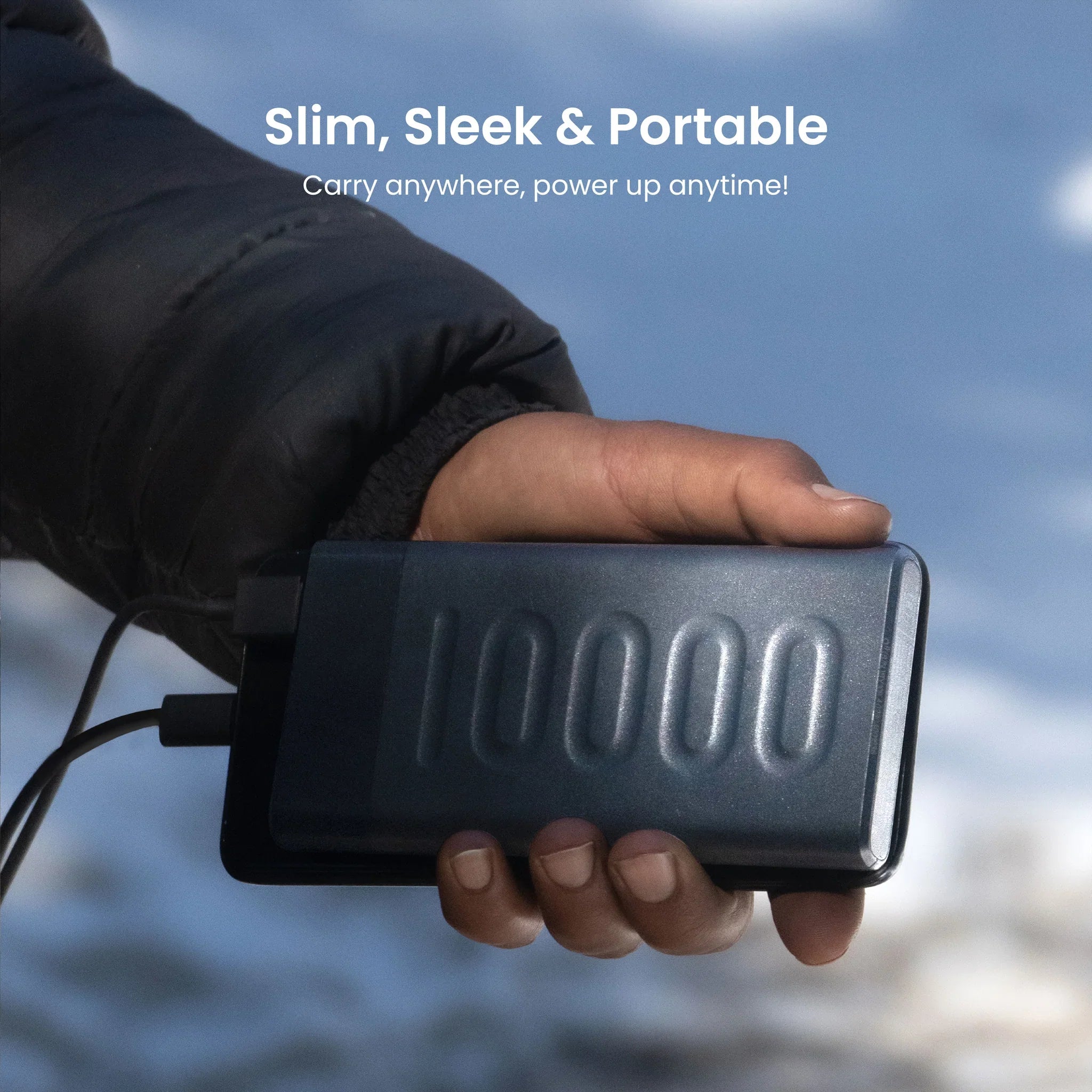 Ambrane 10000mAh Polymer Battery, 20W BoostedSpeed™, Sleek & Stylish - Stylo 10K