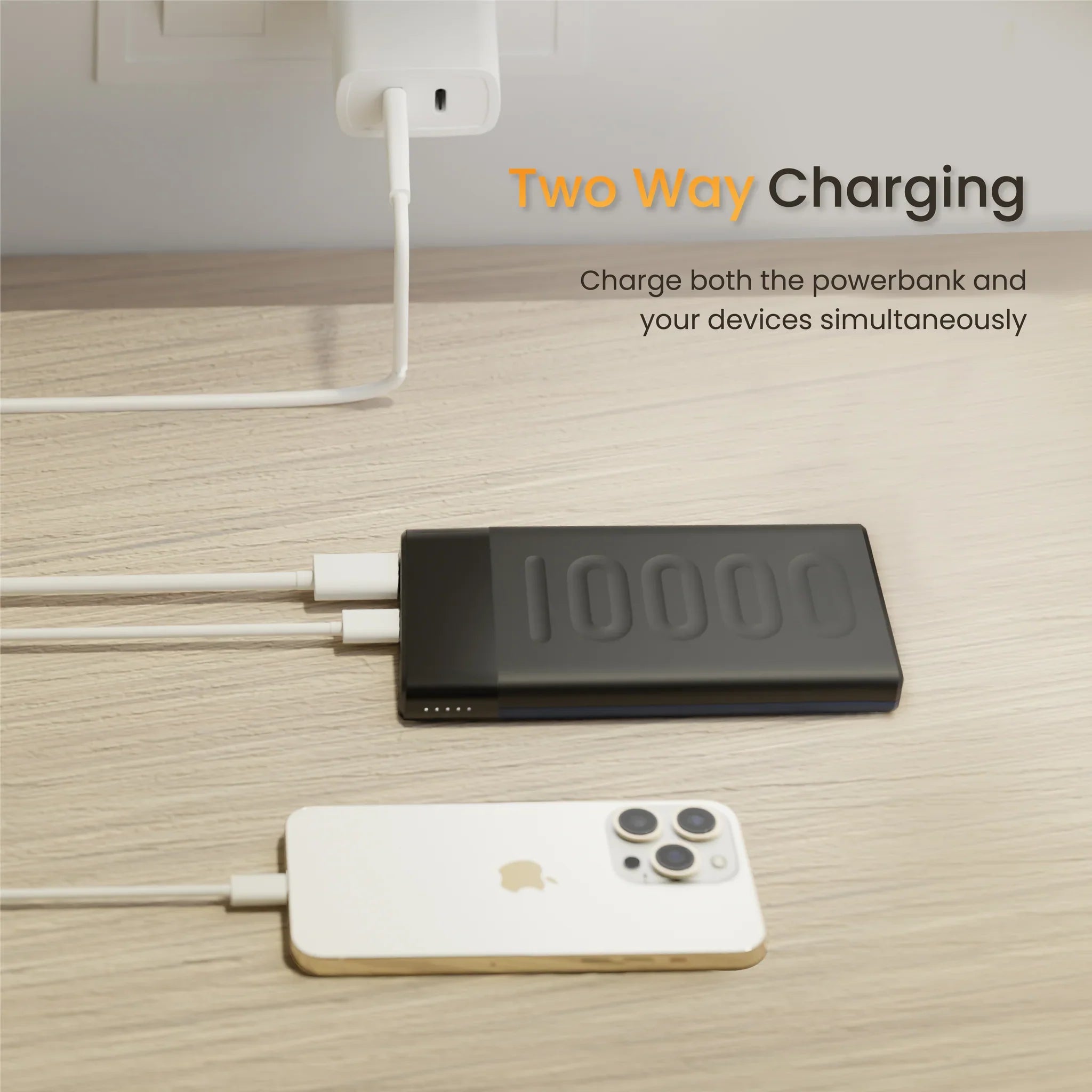 Ambrane 10000mAh Polymer Battery, 20W BoostedSpeed™, Sleek & Stylish - Stylo 10K
