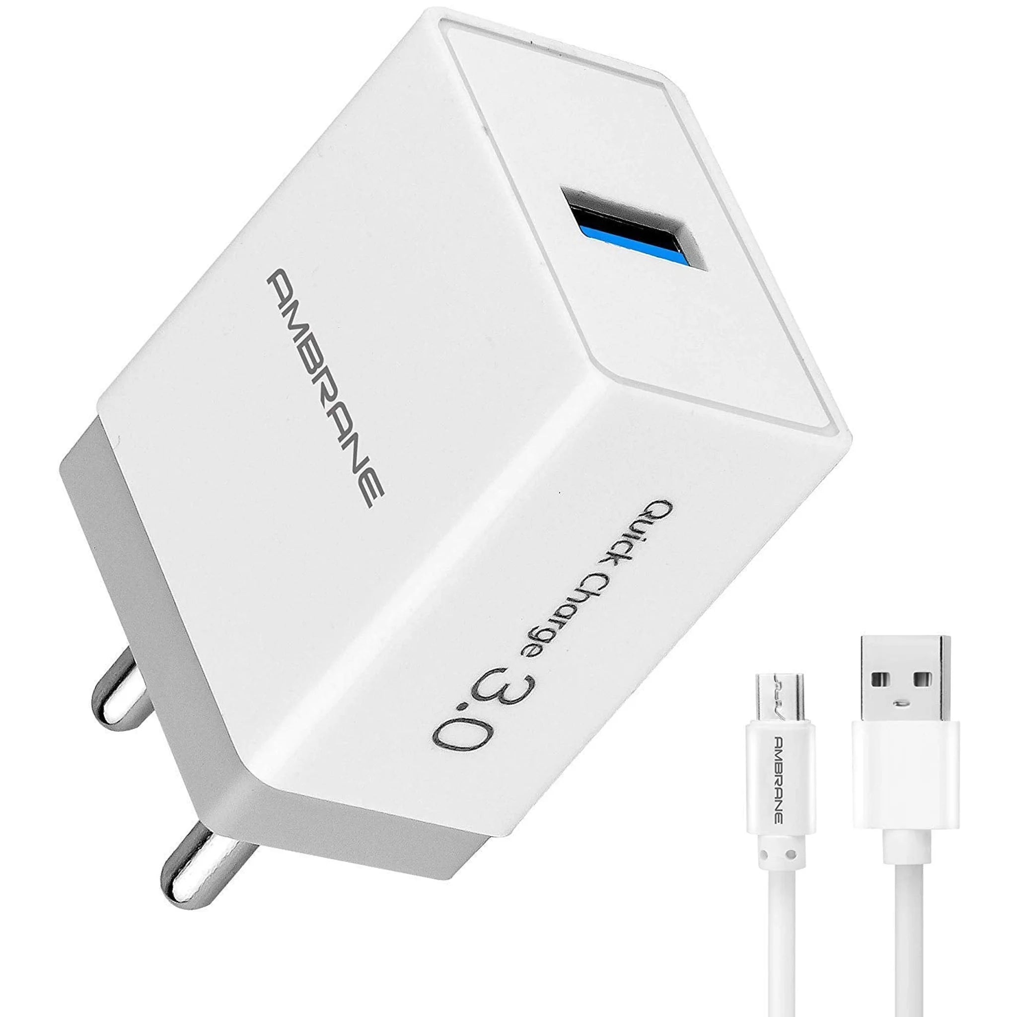 Ambrane AWC47+ACC56+EP21+ACM-11 Travel Charging Kit - ATK01