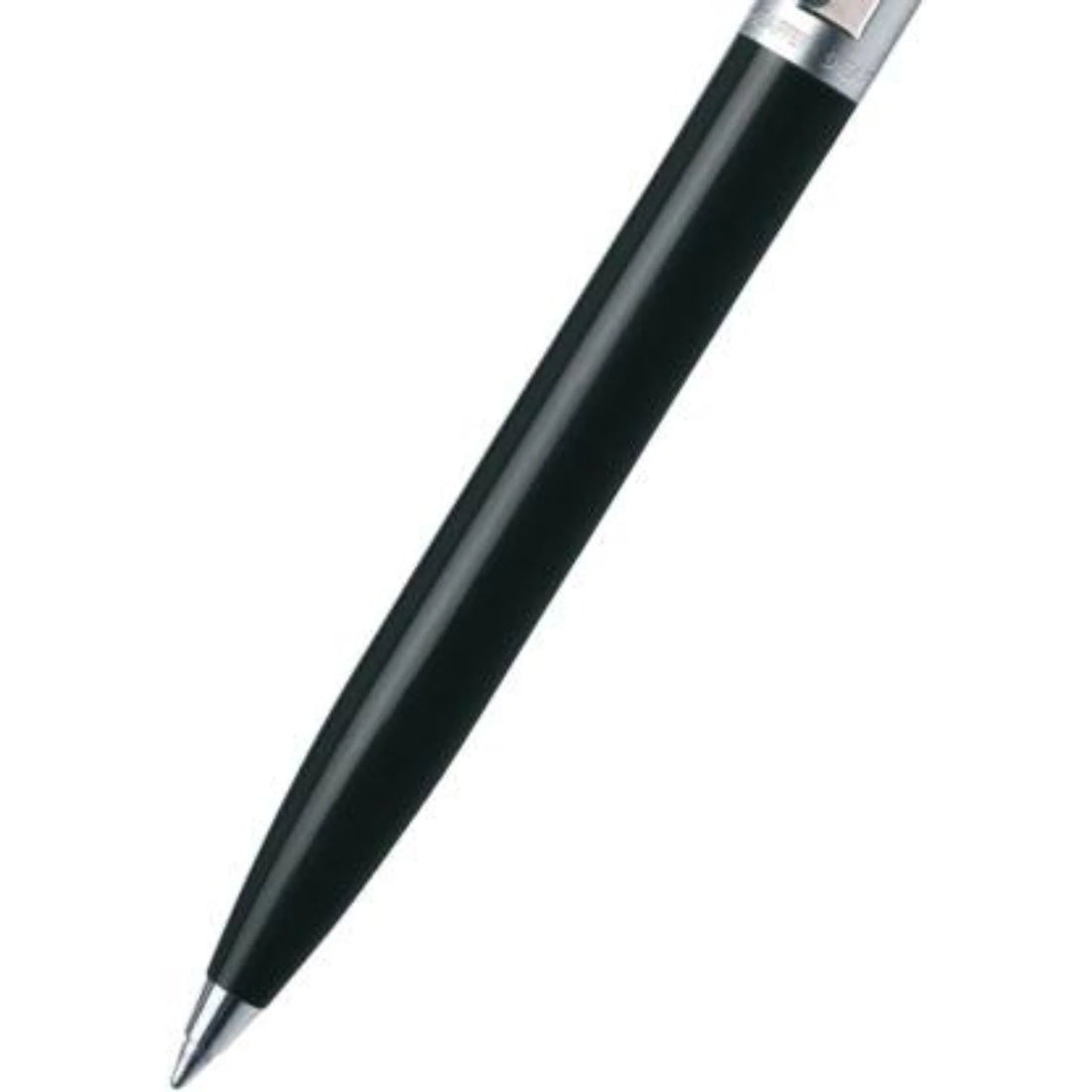 WP08037 -PEN BLACK BARREL BRUSHED CHROME