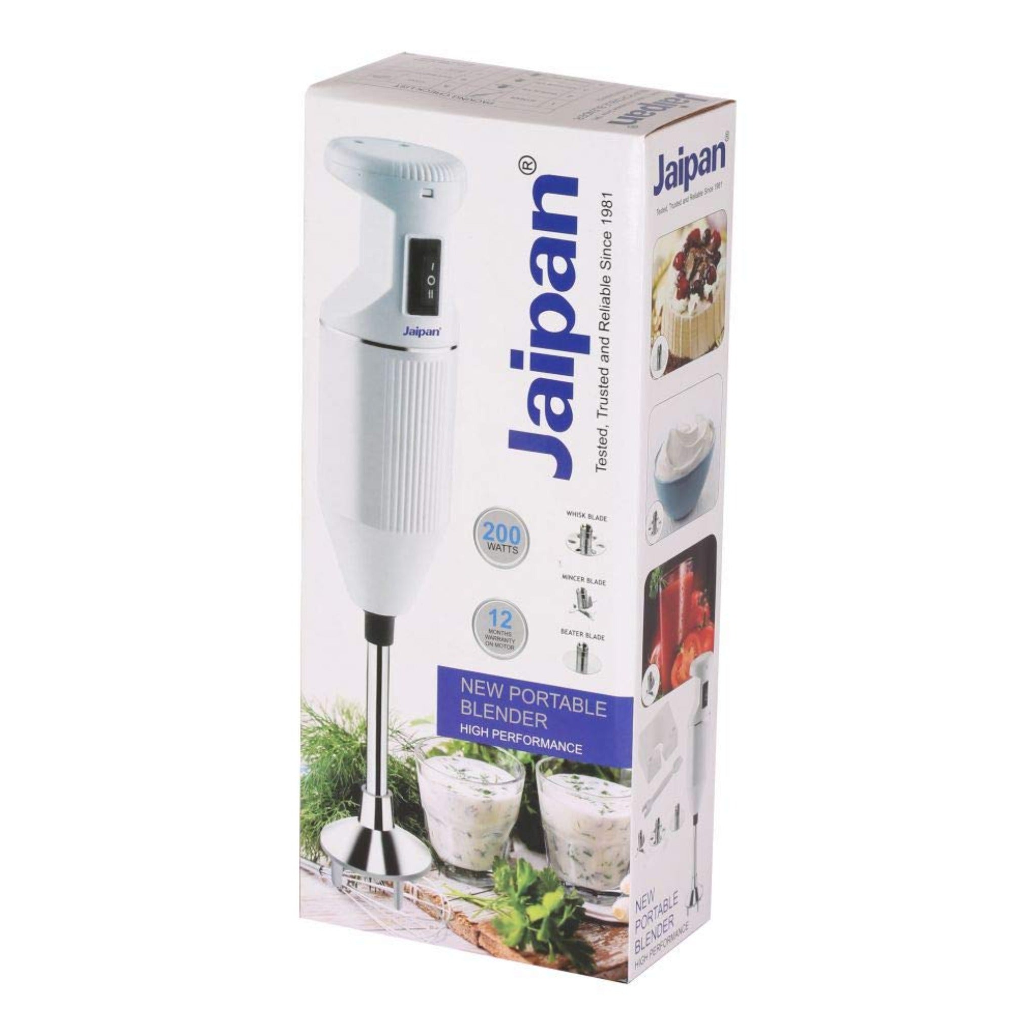 Jaipan Jp-Pbl 200 Watt Portable Blender (White)